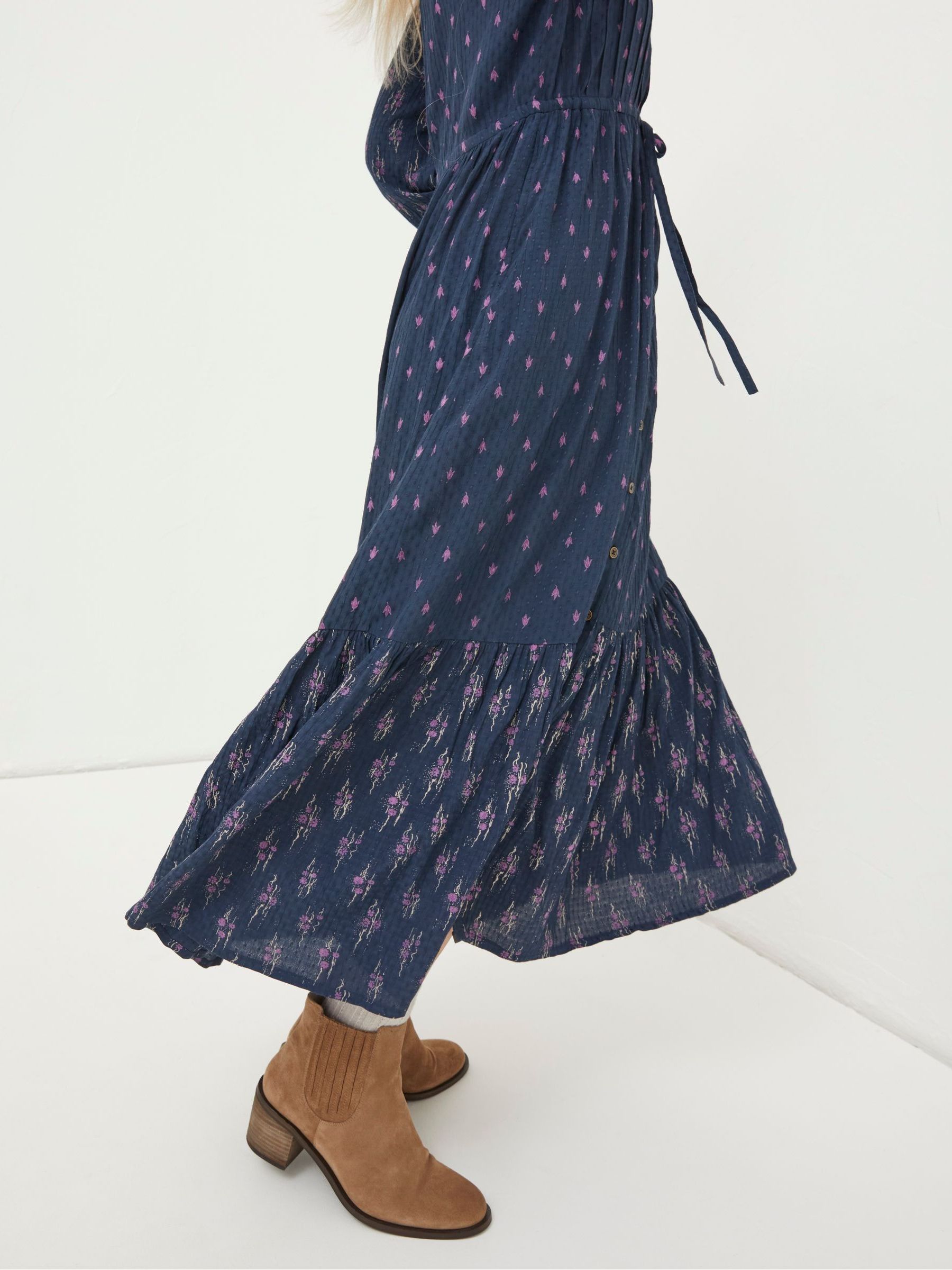 Blue Jolene Ink Ditsy Maxi Dress - Image 4 of 7