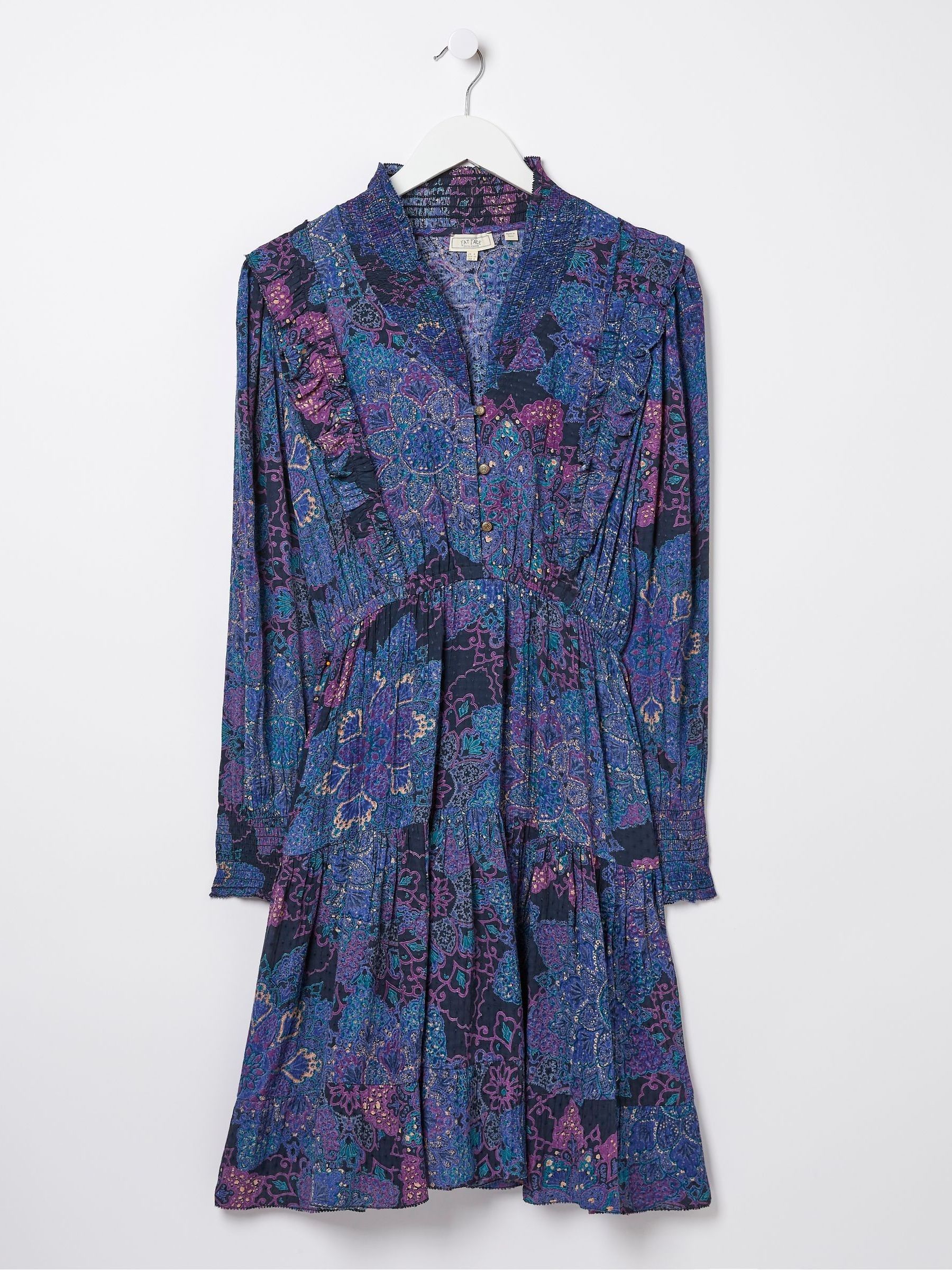 Blue Darcey Mosaic Geo Dress - Image 6 of 6