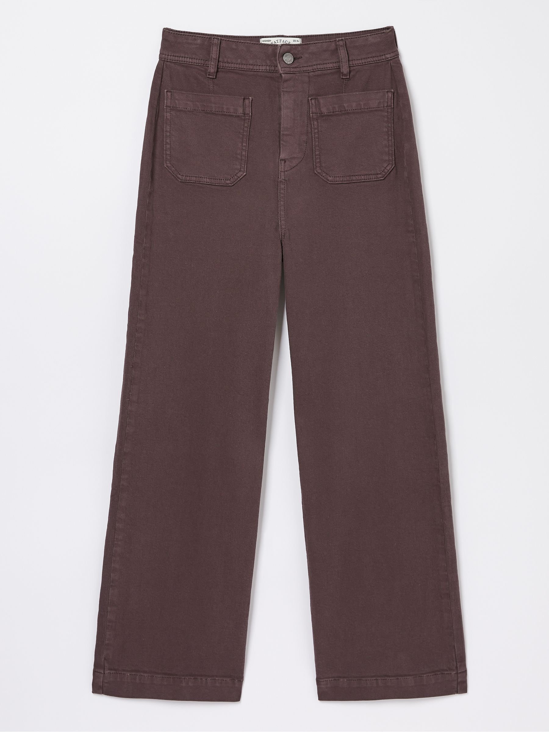 Purple Wide Leg Cropped Jeans - Image 6 of 6 Purple Wide Leg Cropped Jeans - Image 6 of 6