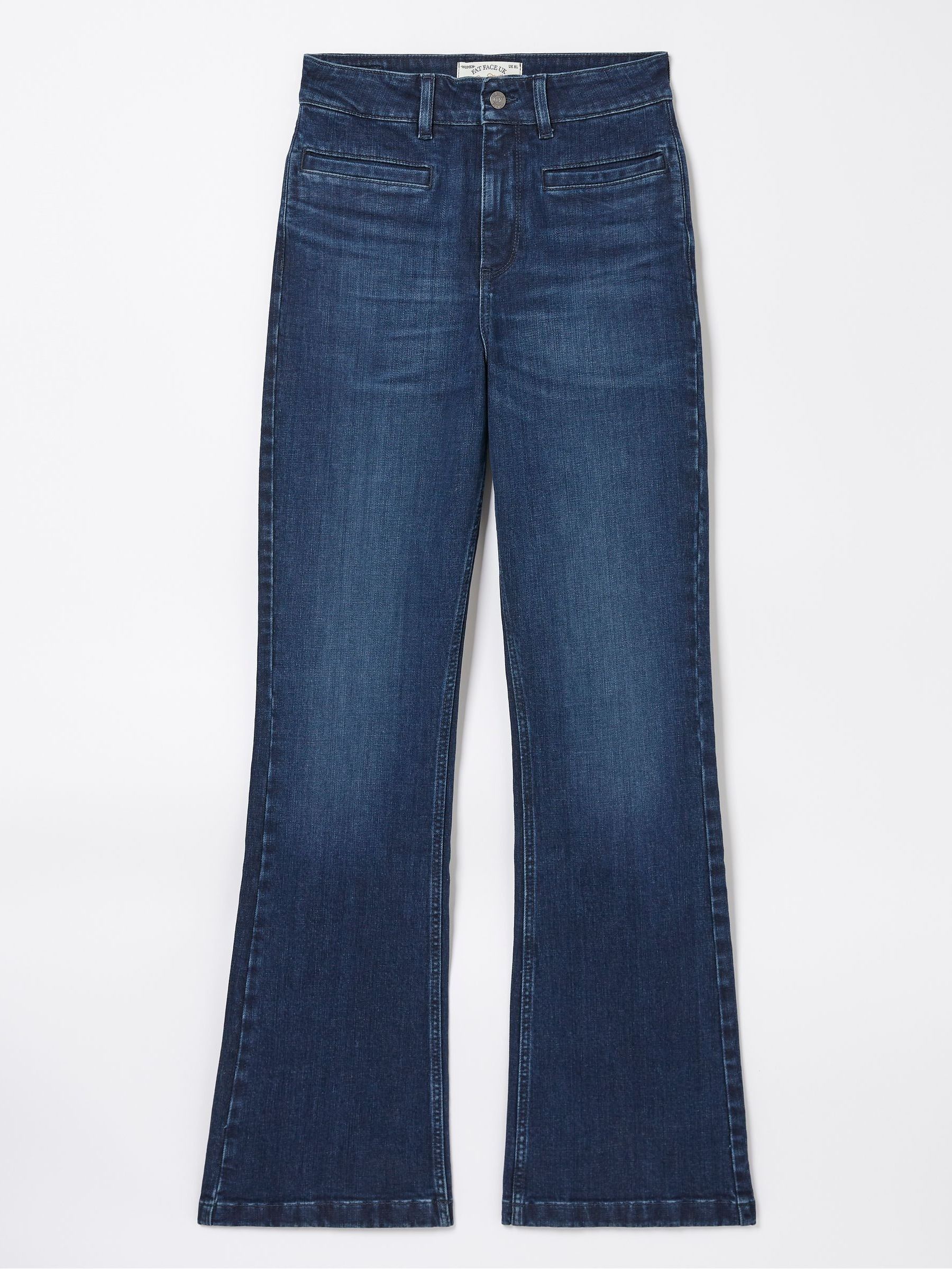 Blue Fly Flare Jeans - Image 6 of 6