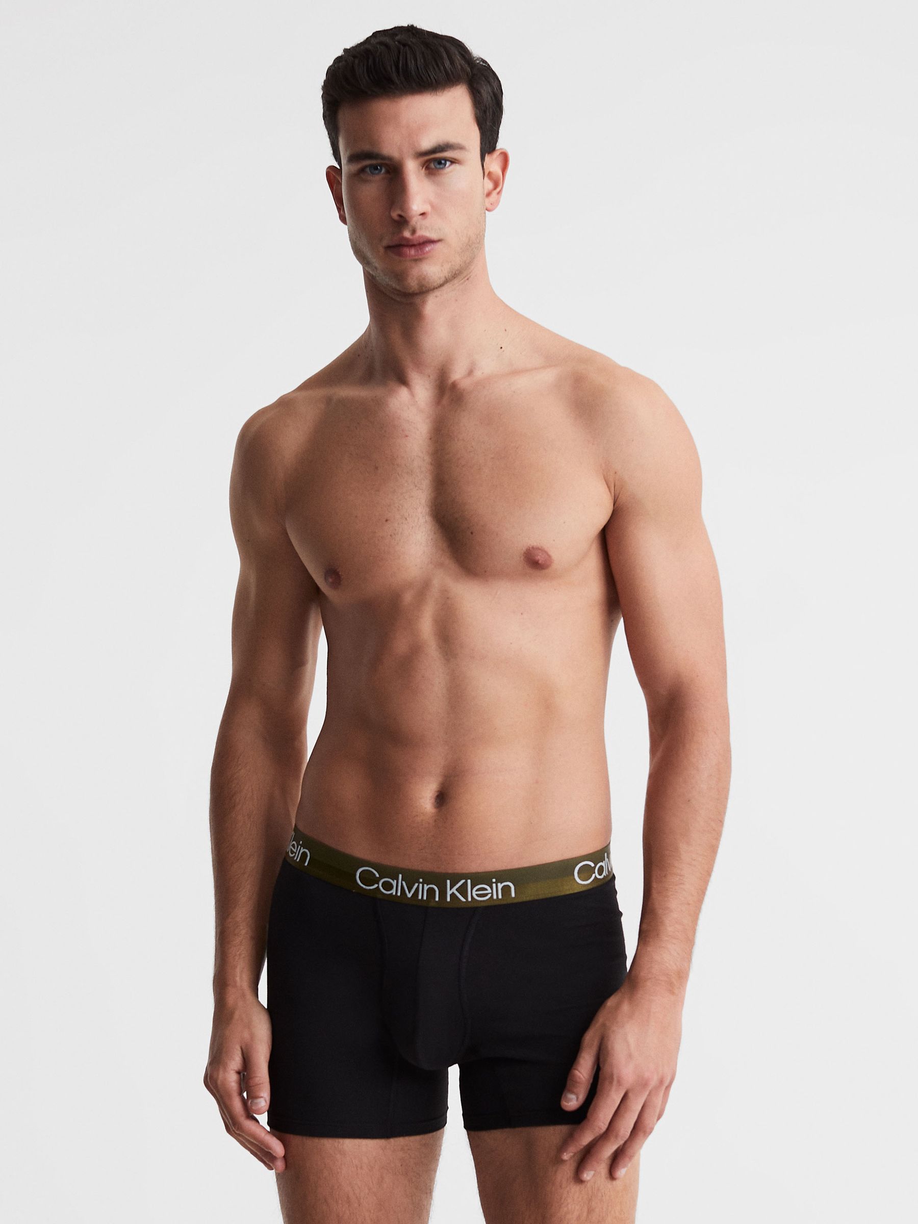 Calvin Klein Underwear 3 Pack Trunks in Black Multi - Image 1 of 7