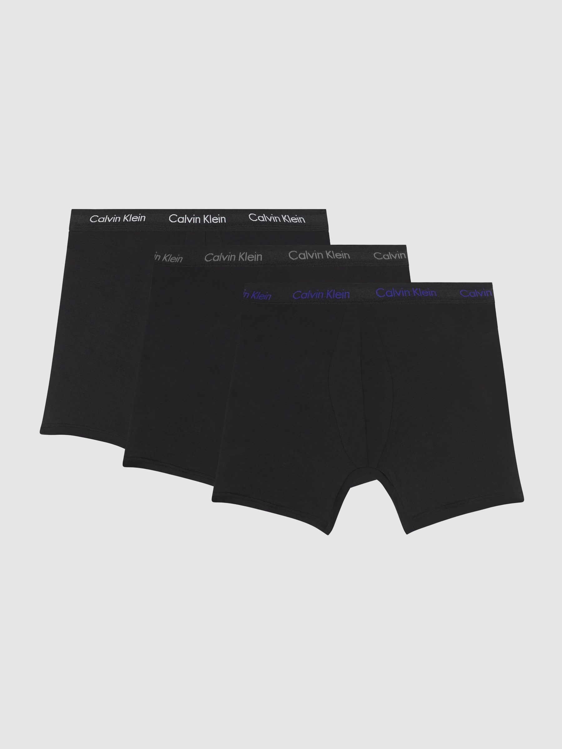 Calvin Klein Underwear 3 Pack Trunks in Black/Grey - Image 1 of 6