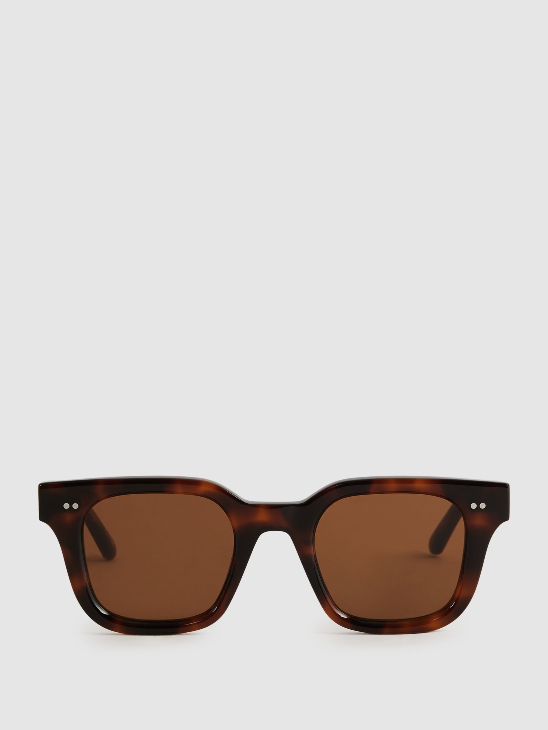 Chimi Square Frame Acetate Sunglasses in Tortoise - Image 1 of 5