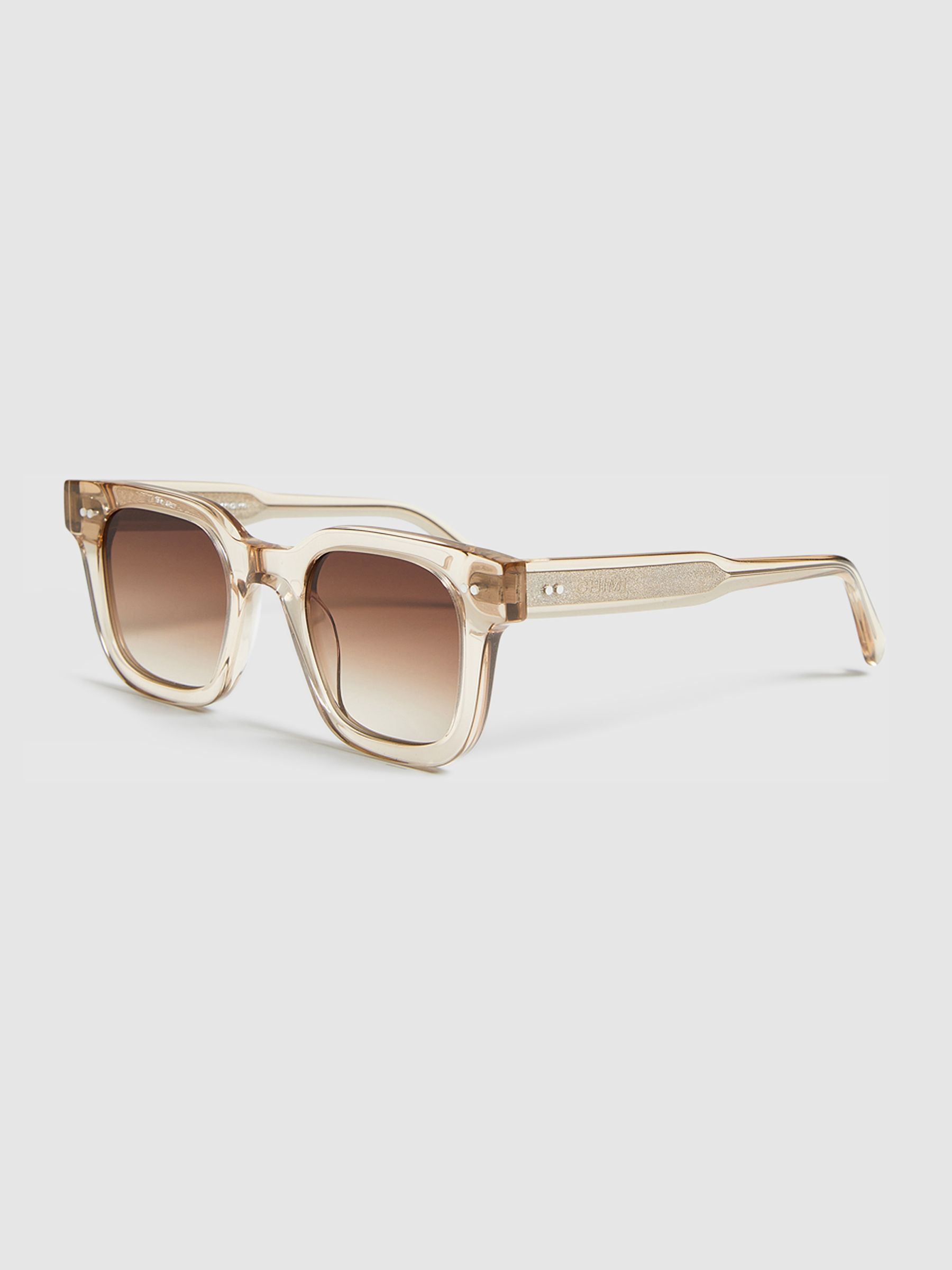 Chimi Square Frame Acetate Sunglasses in Ecru - Image 3 of 5