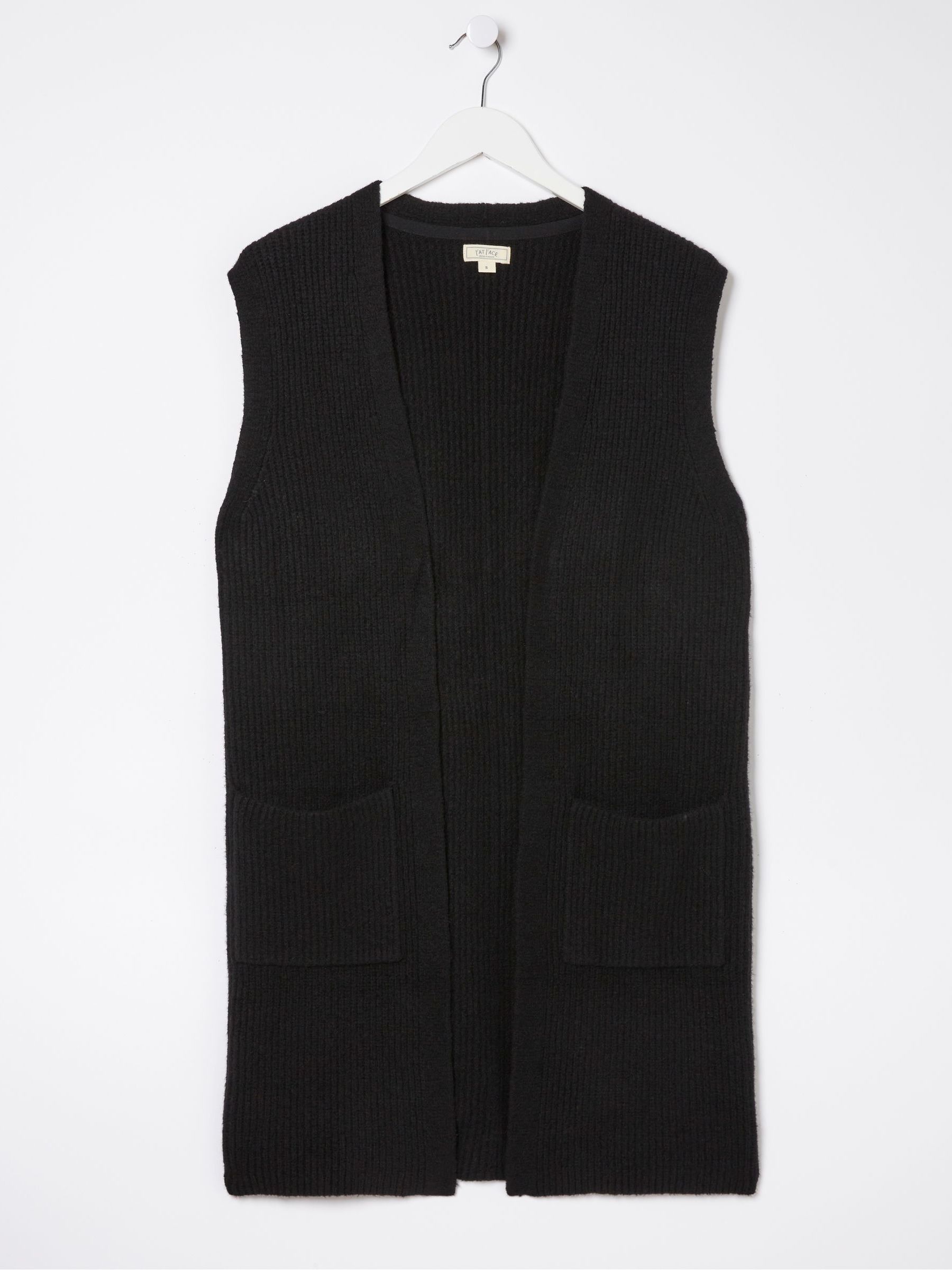 Black Lexi Long Sleeveless Cardigan - Image 5 of 5