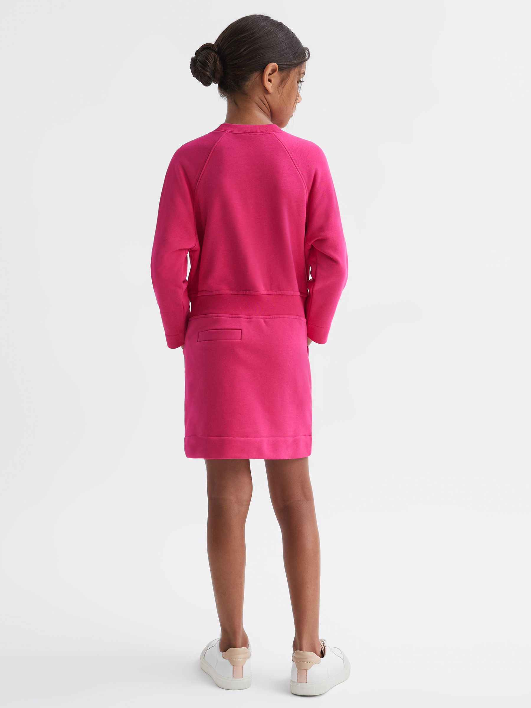 9-14 yrs Sweatshirt Dress in Pink - Image 5 of 6