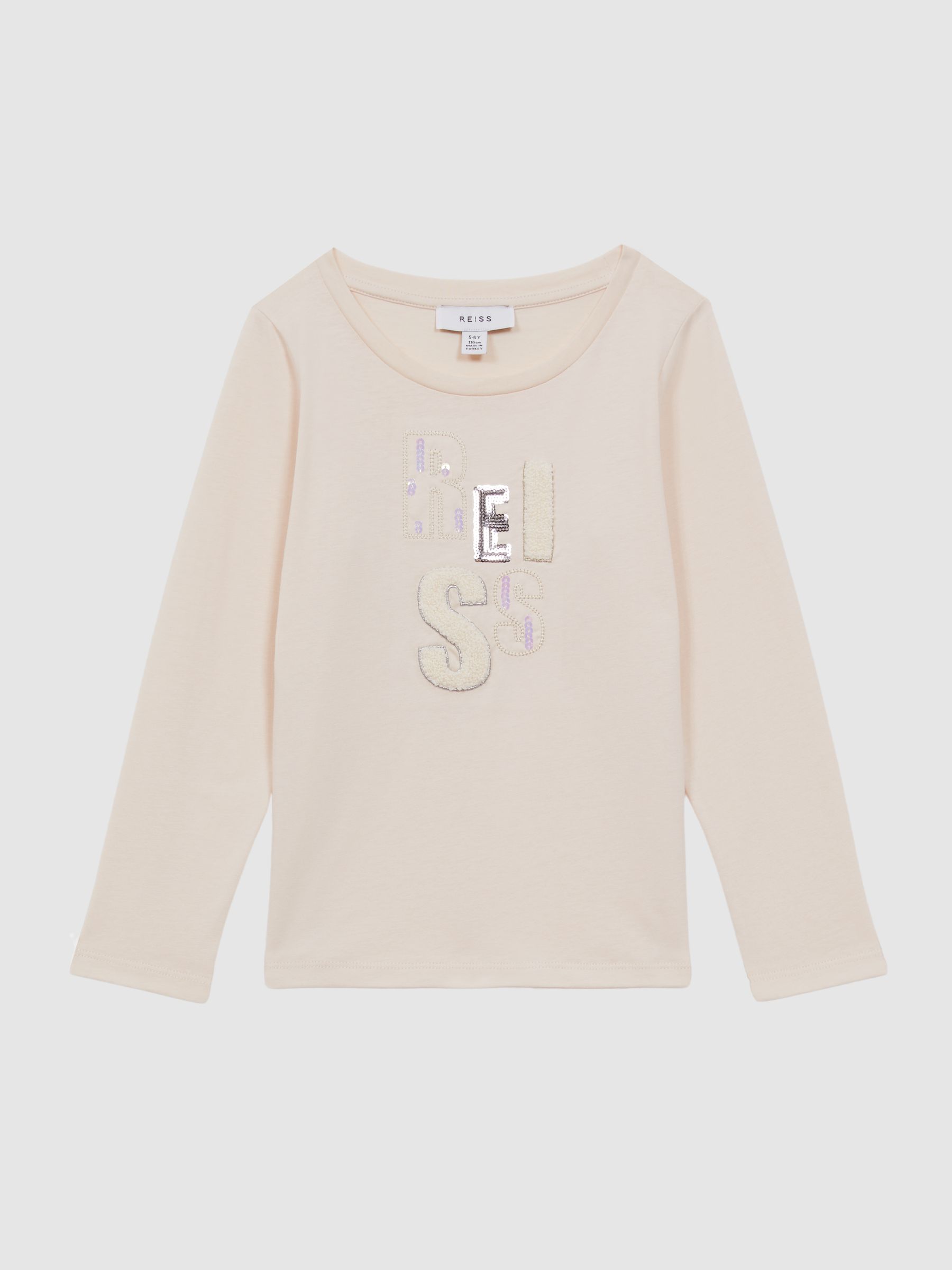 Embellished Cotton T-Shirt in Pink - Image 2 of 6