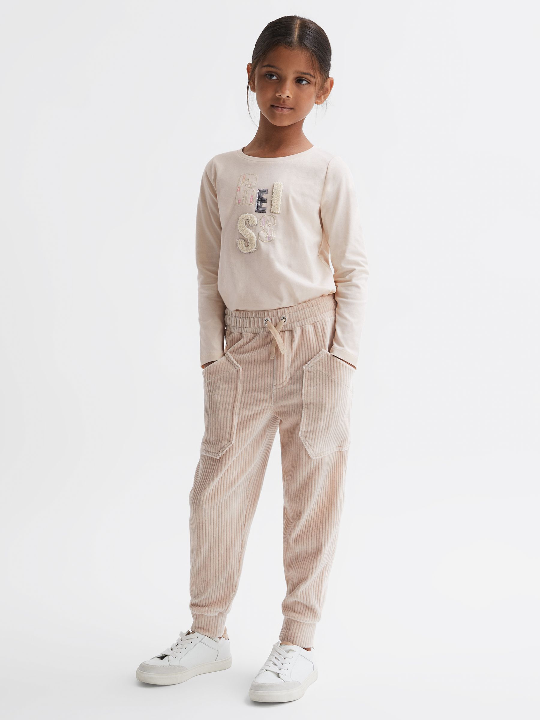 Embellished Cotton T-Shirt in Pink - Image 4 of 6