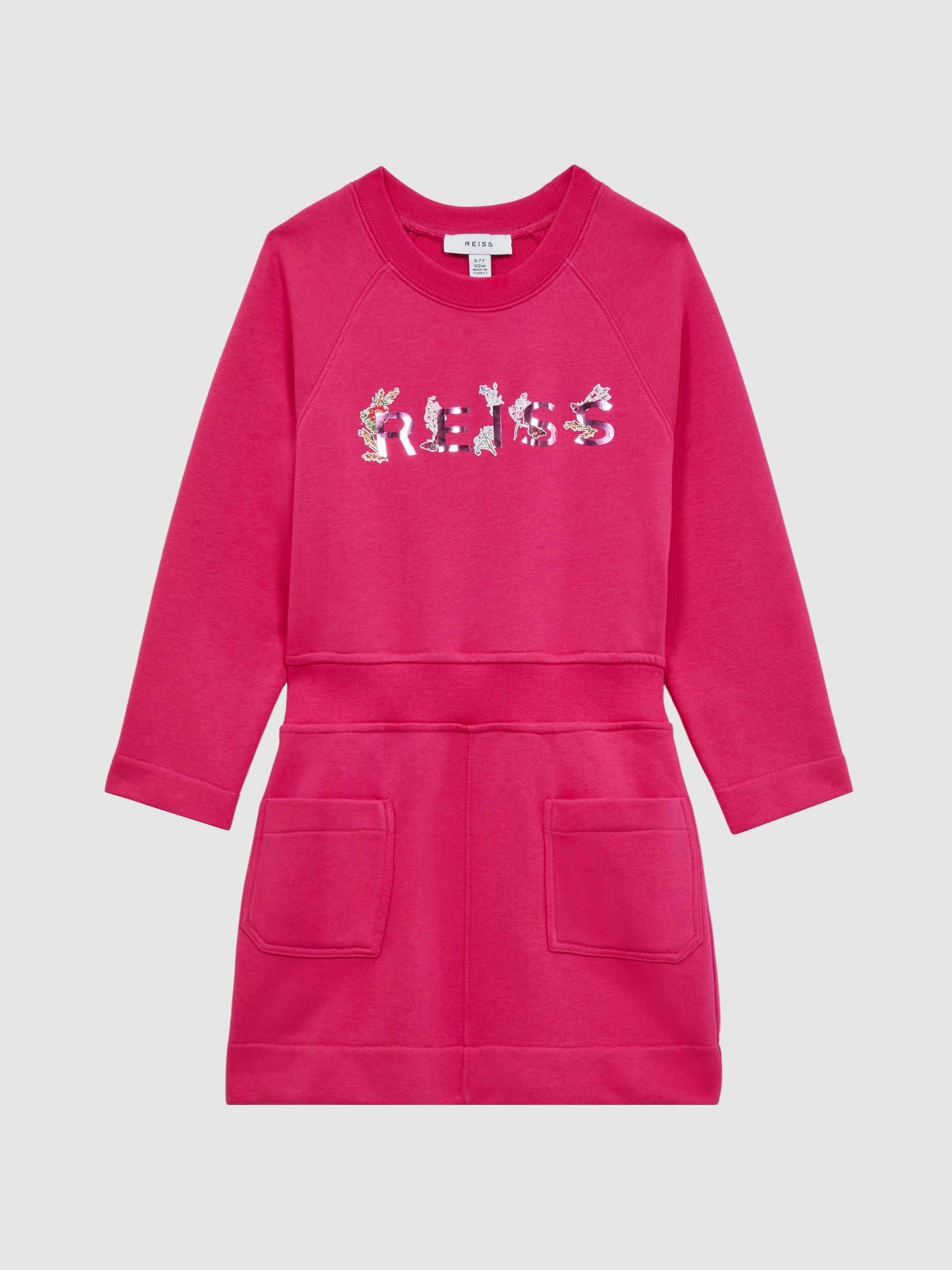 4-9 yrs Sweatshirt Dress in Pink - Image 2 of 6