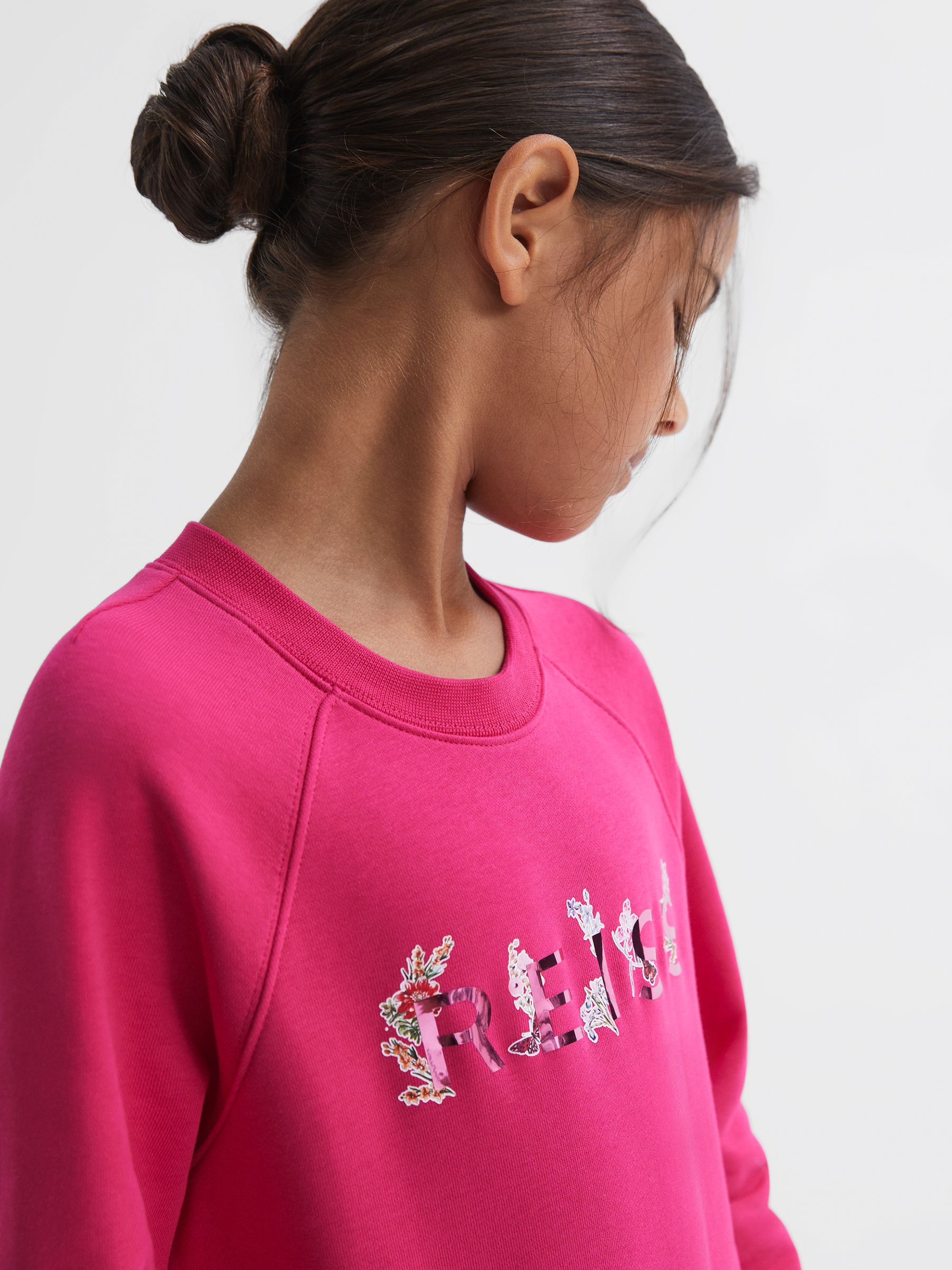 4-9 yrs Sweatshirt Dress in Pink - Image 4 of 6