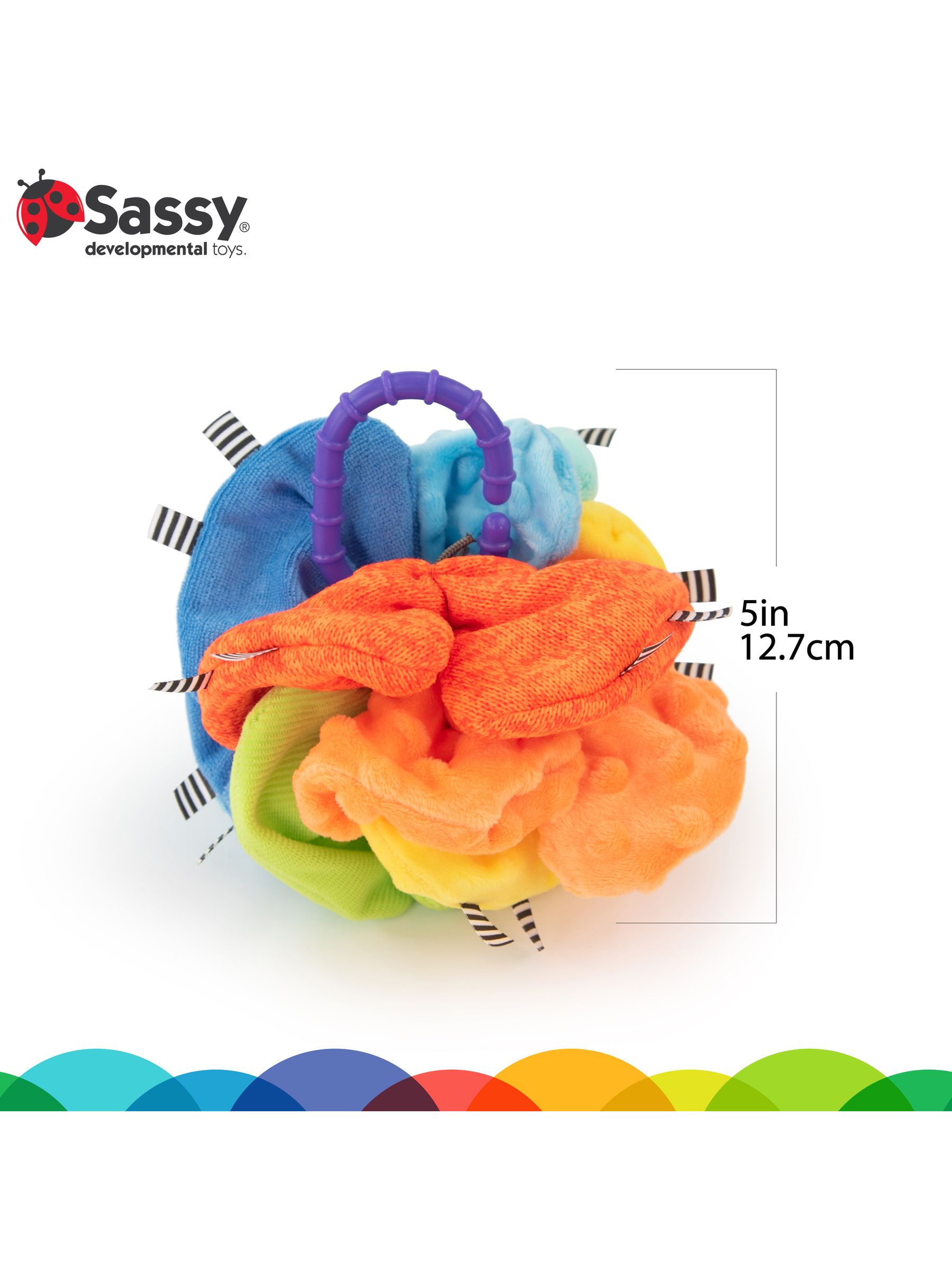 Sassy Sensory Crinkle Ball - Image 3 of 4