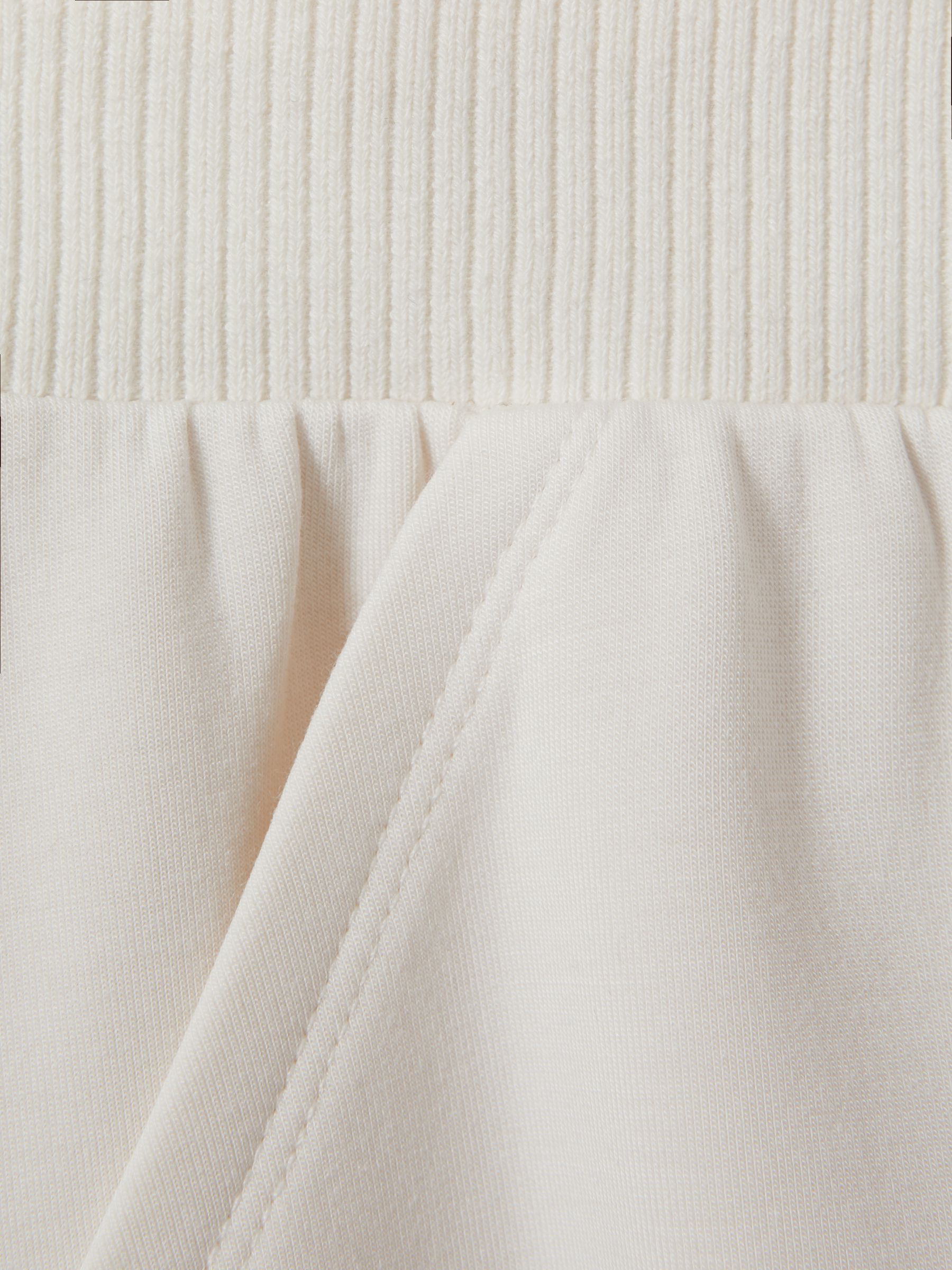 Tapered Drawstring Joggers in Cream - Image 5 of 5