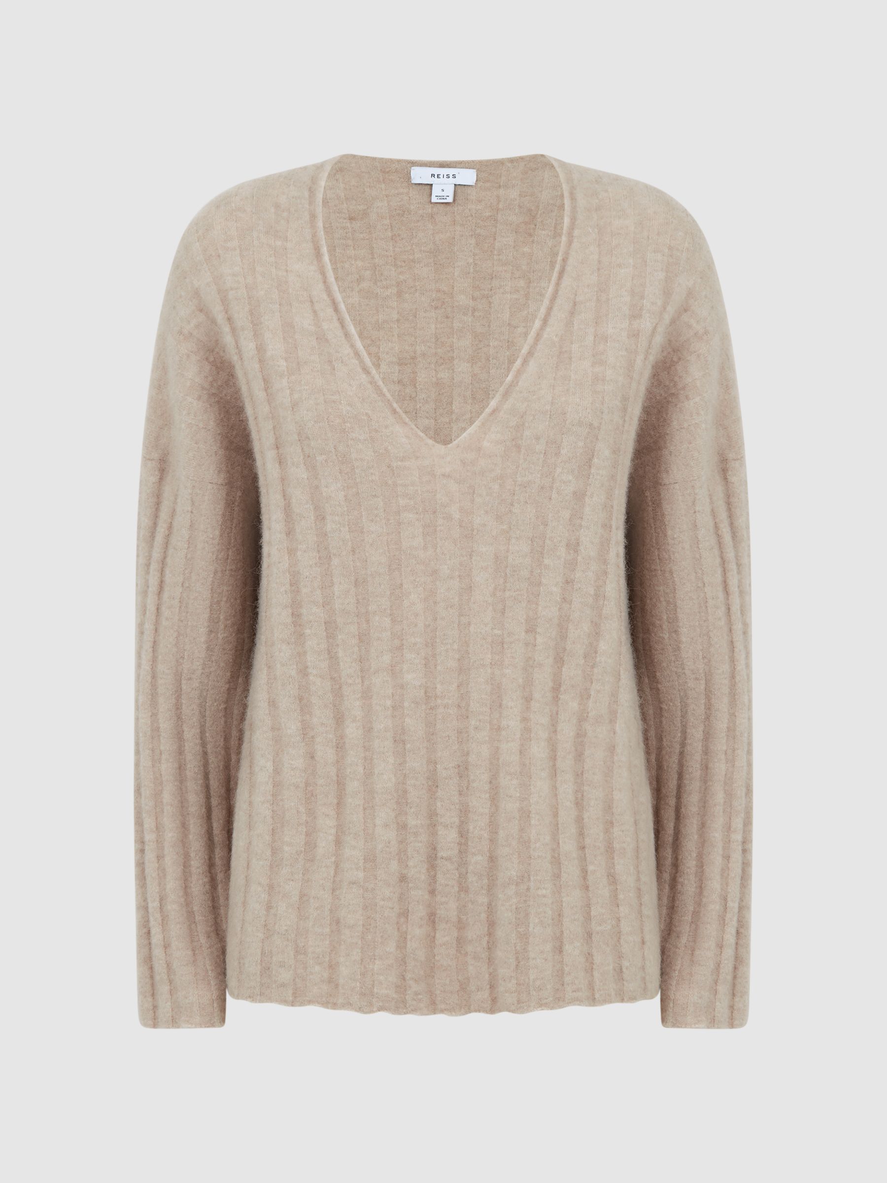 Ribbed Jumper in Nude - Image 2 of 5