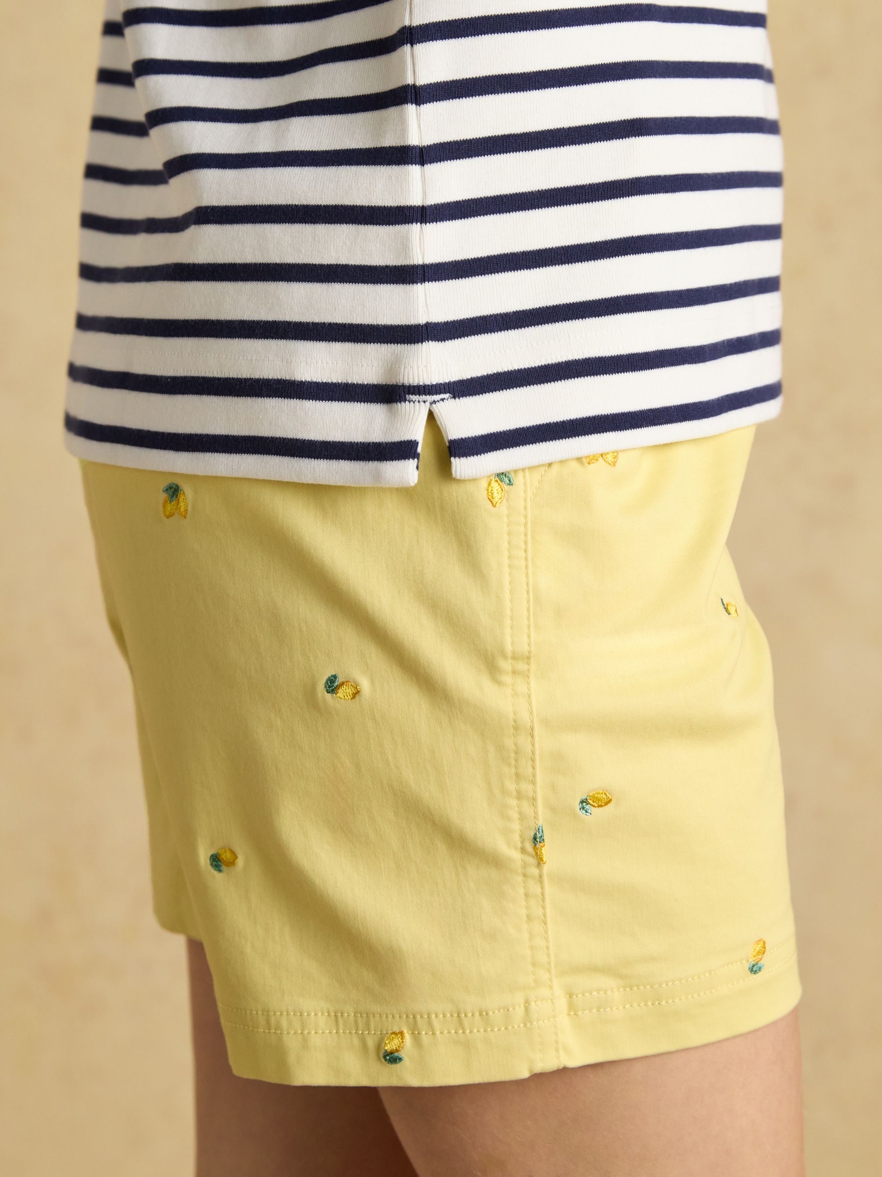 Harbour Cream & Navy Striped Boat Neck Breton Top - Image 4 of 8