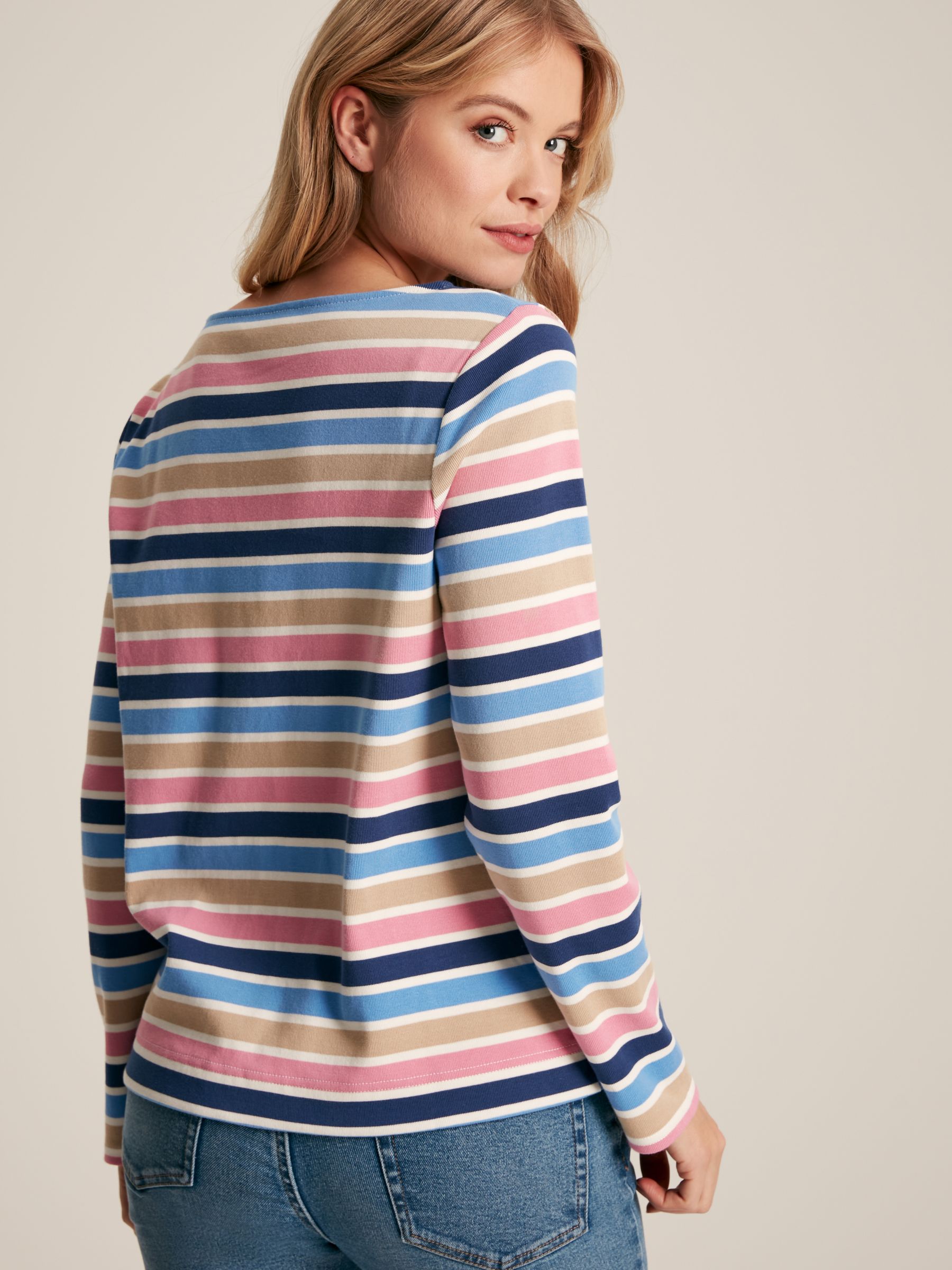 New Harbour Multi Striped Boat Neck Breton Top - Image 2 of 6