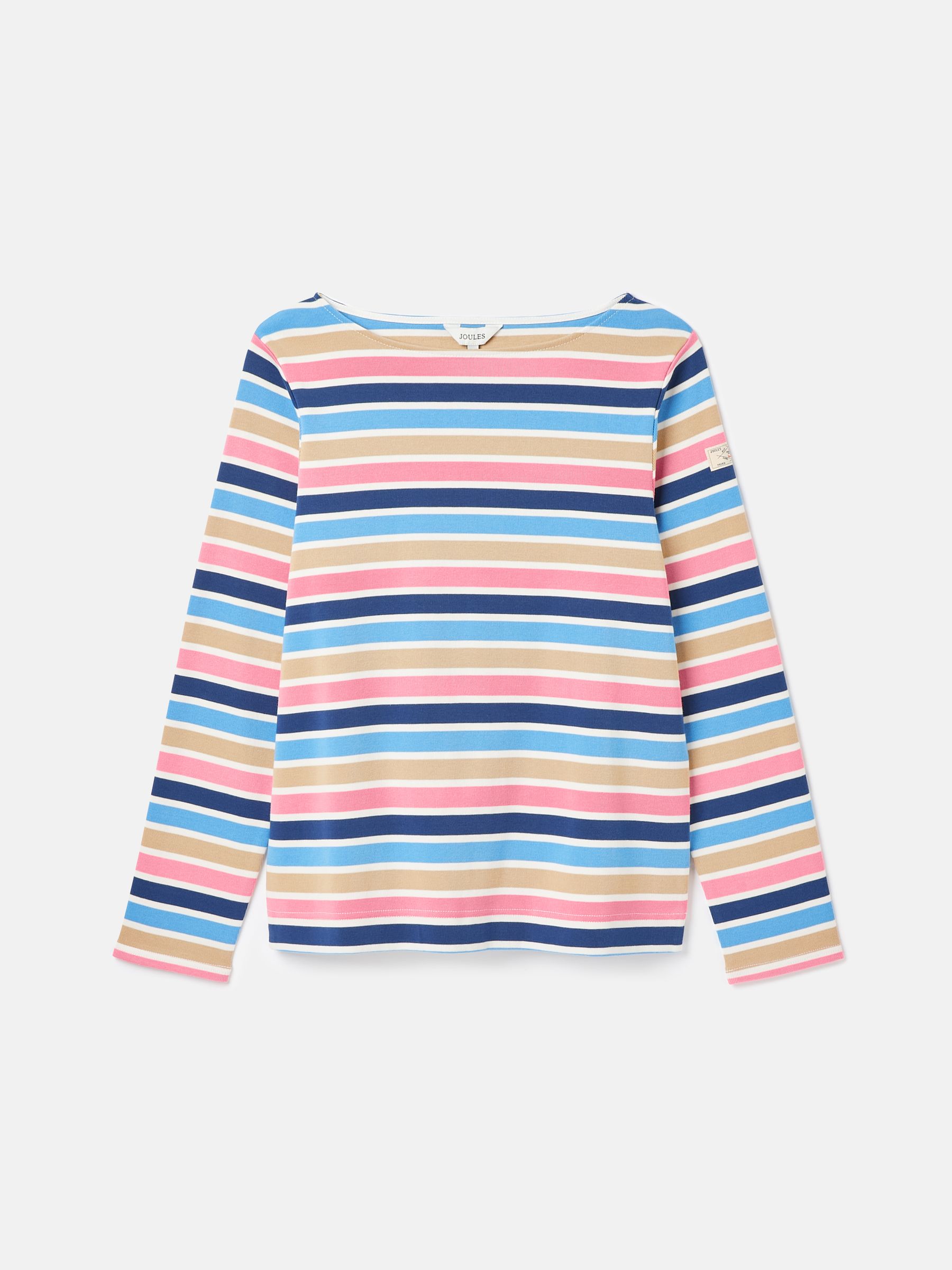 New Harbour Multi Striped Boat Neck Breton Top - Image 6 of 6