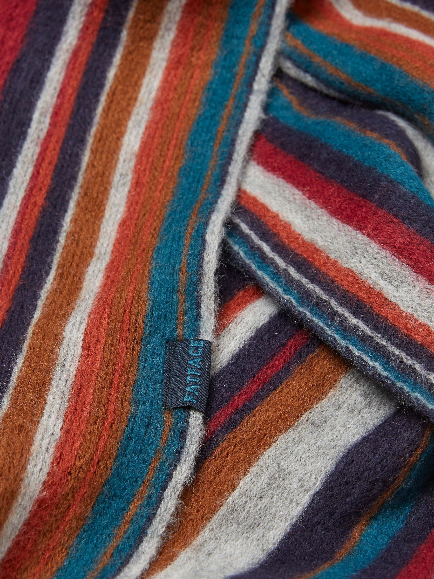 Blue Vertical Stripe Scarf - Image 2 of 2