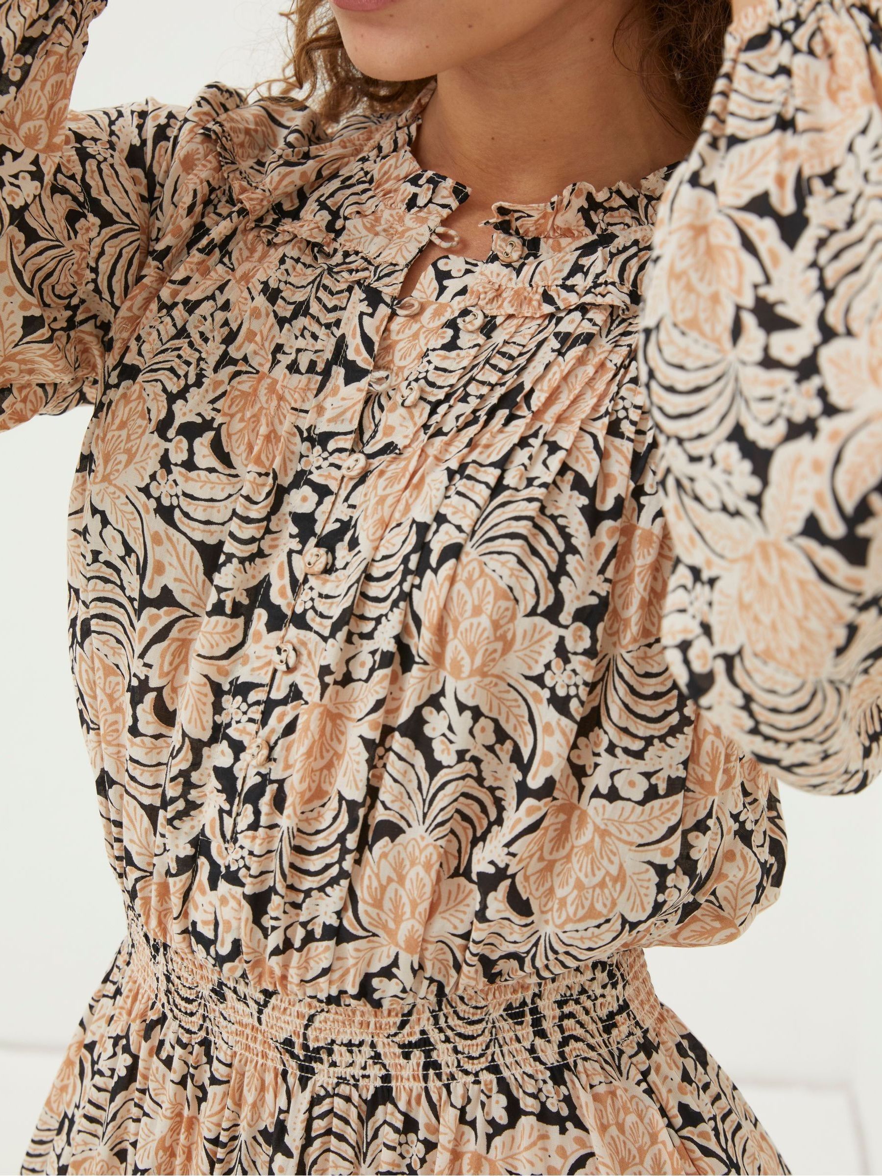 Black Beth Damask Floral Maxi Dress - Image 4 of 6