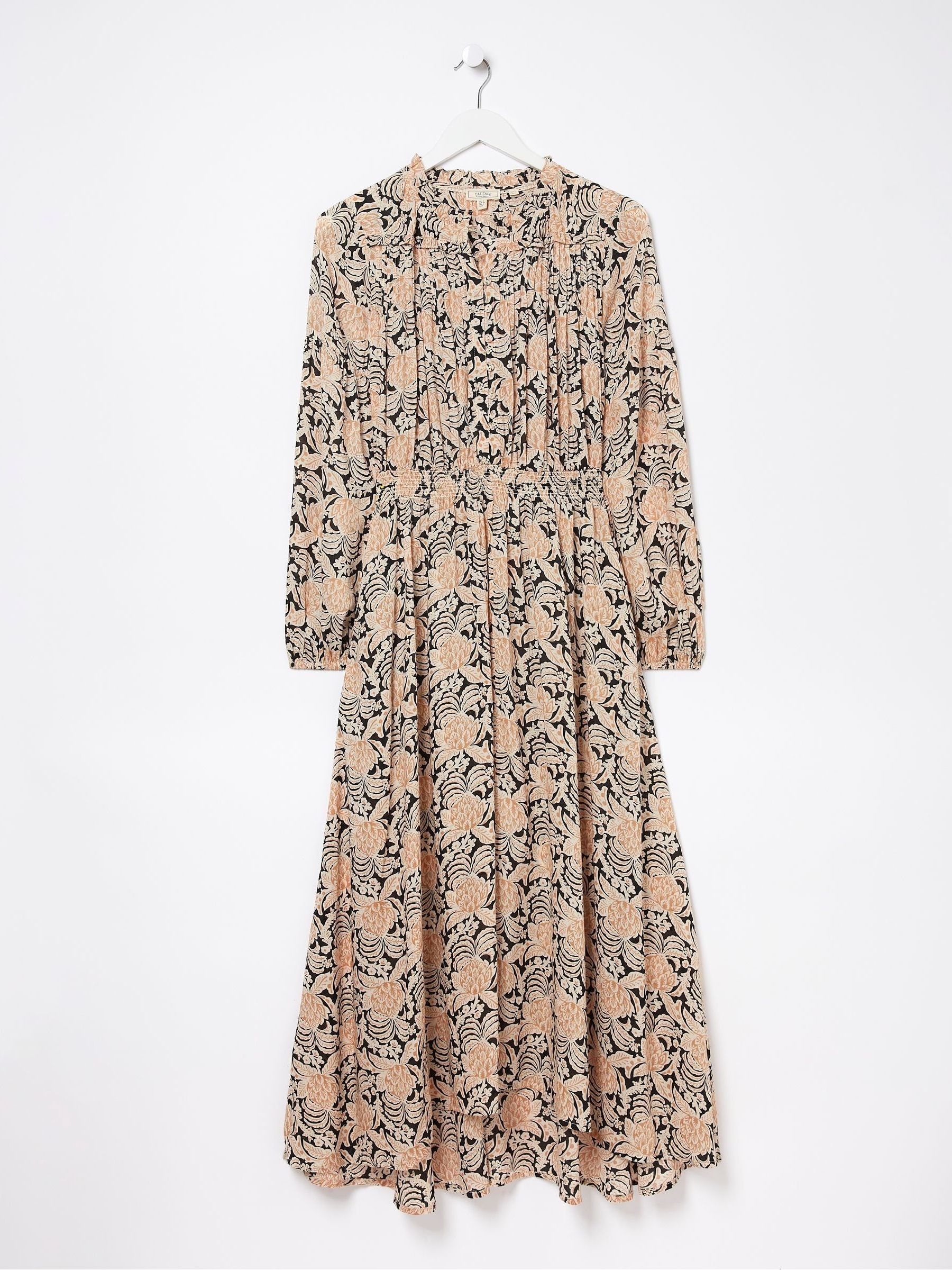 Black Beth Damask Floral Maxi Dress - Image 6 of 6