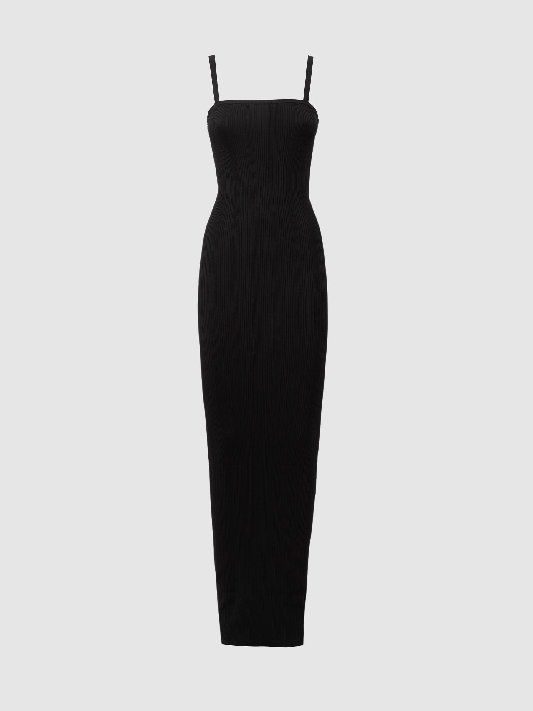 Good American Plisse Maxi Dress in Black - Image 2 of 5