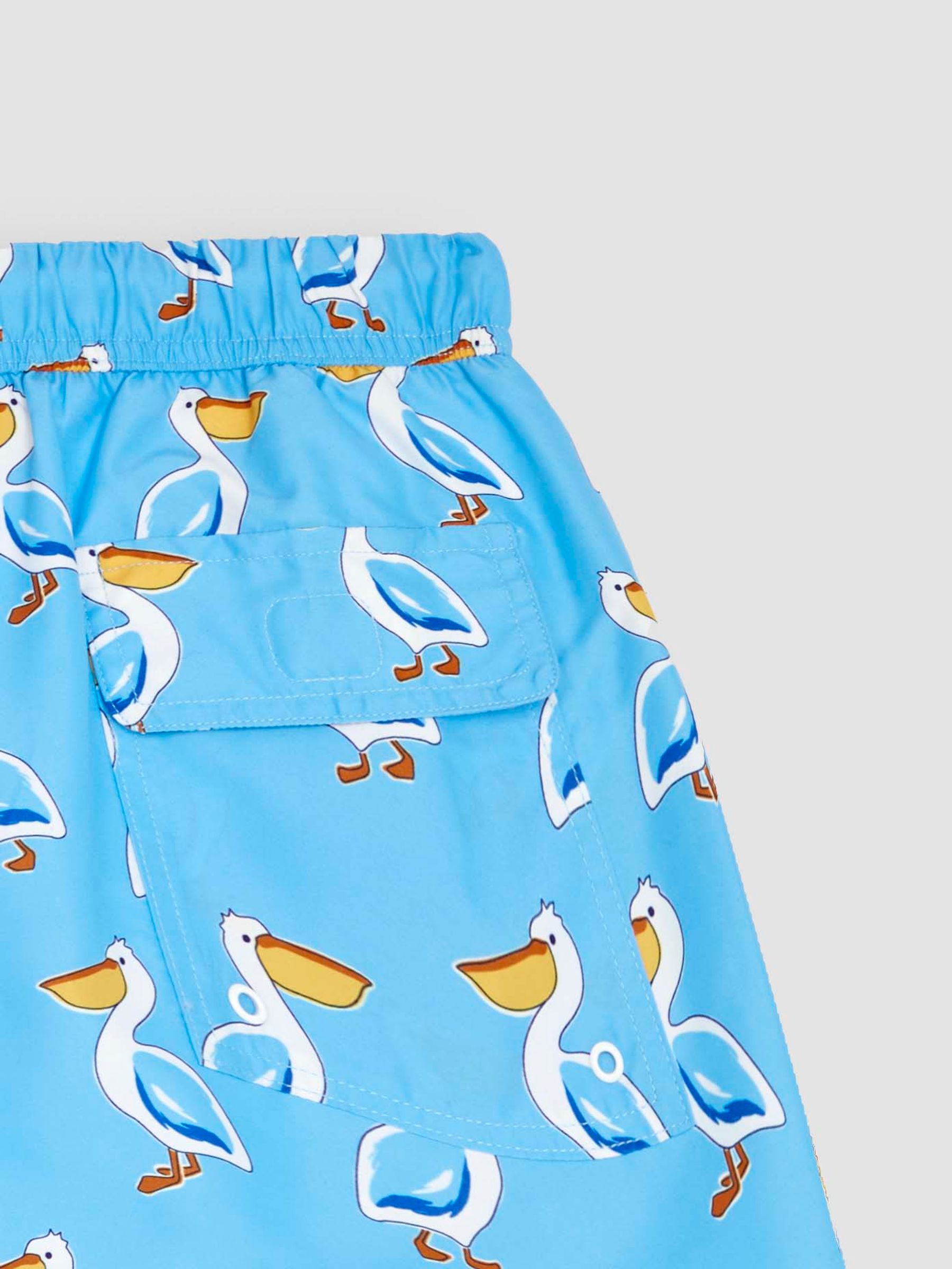 Pelican Blue Men's Print Swim Shorts - Image 3 of 3