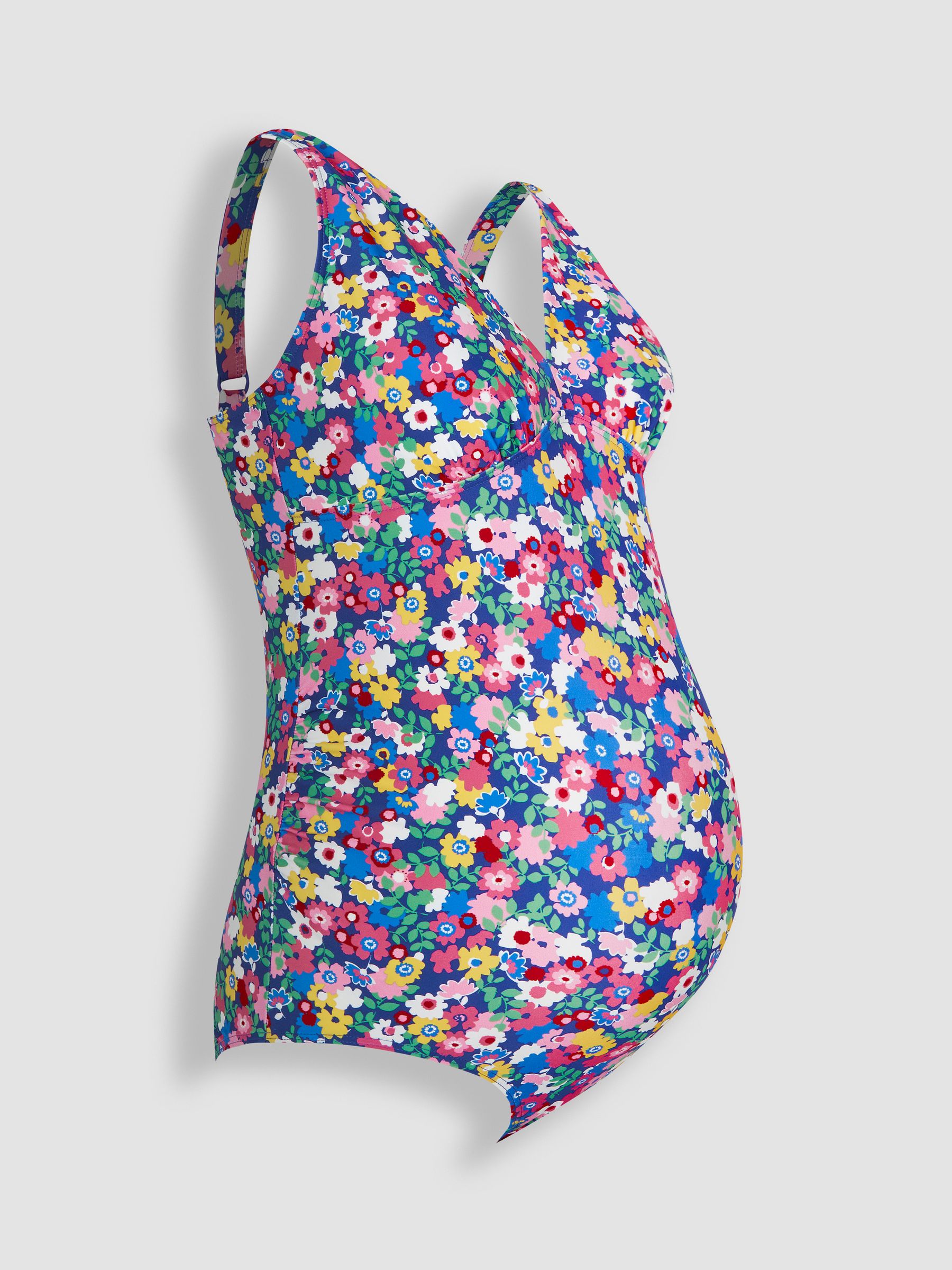 Multi Floral V-Neck Maternity Swimsuit - Image 2 of 3
