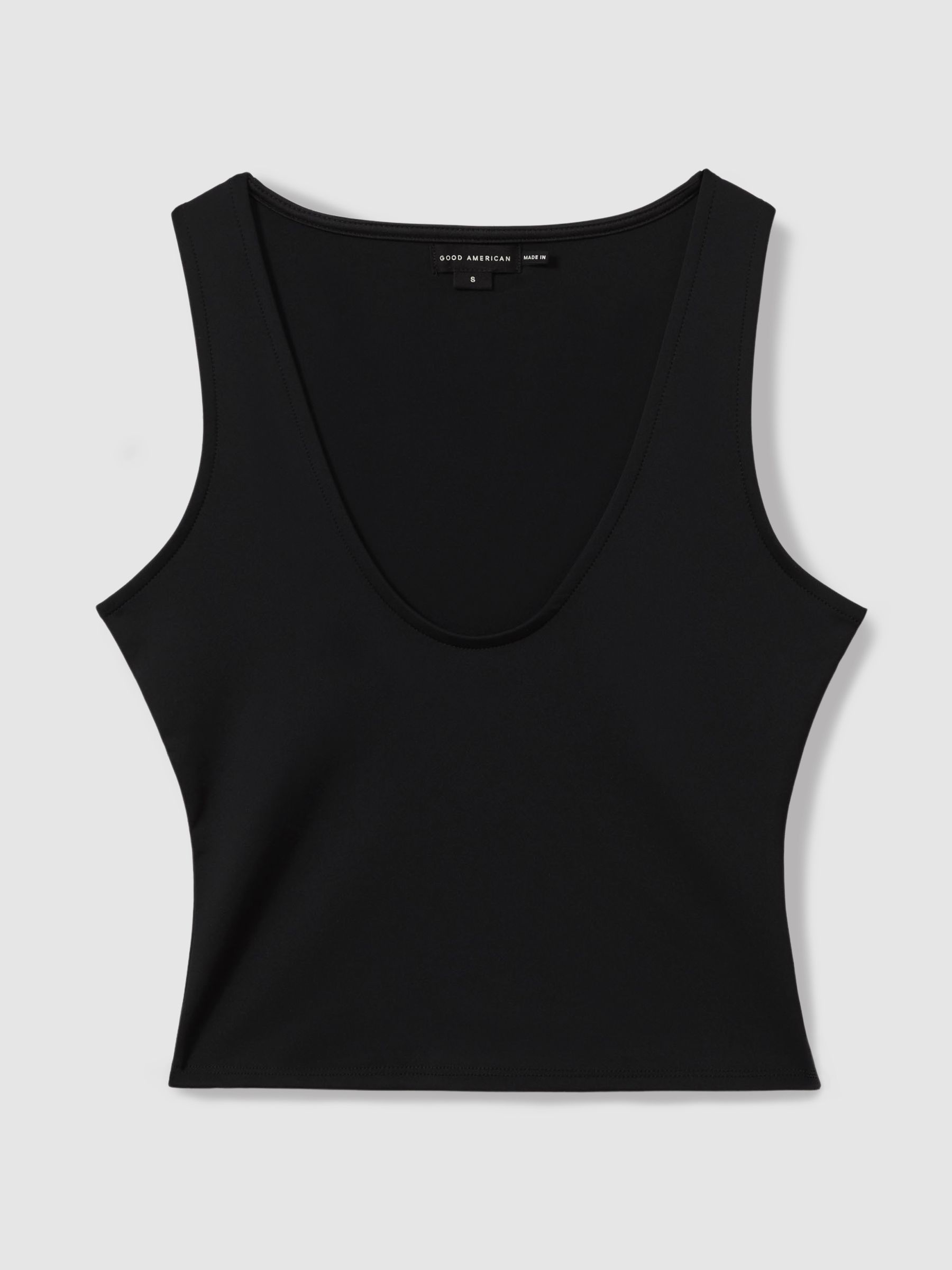 Good American Scuba Scoop Neck Vest in Black - Image 1 of 5