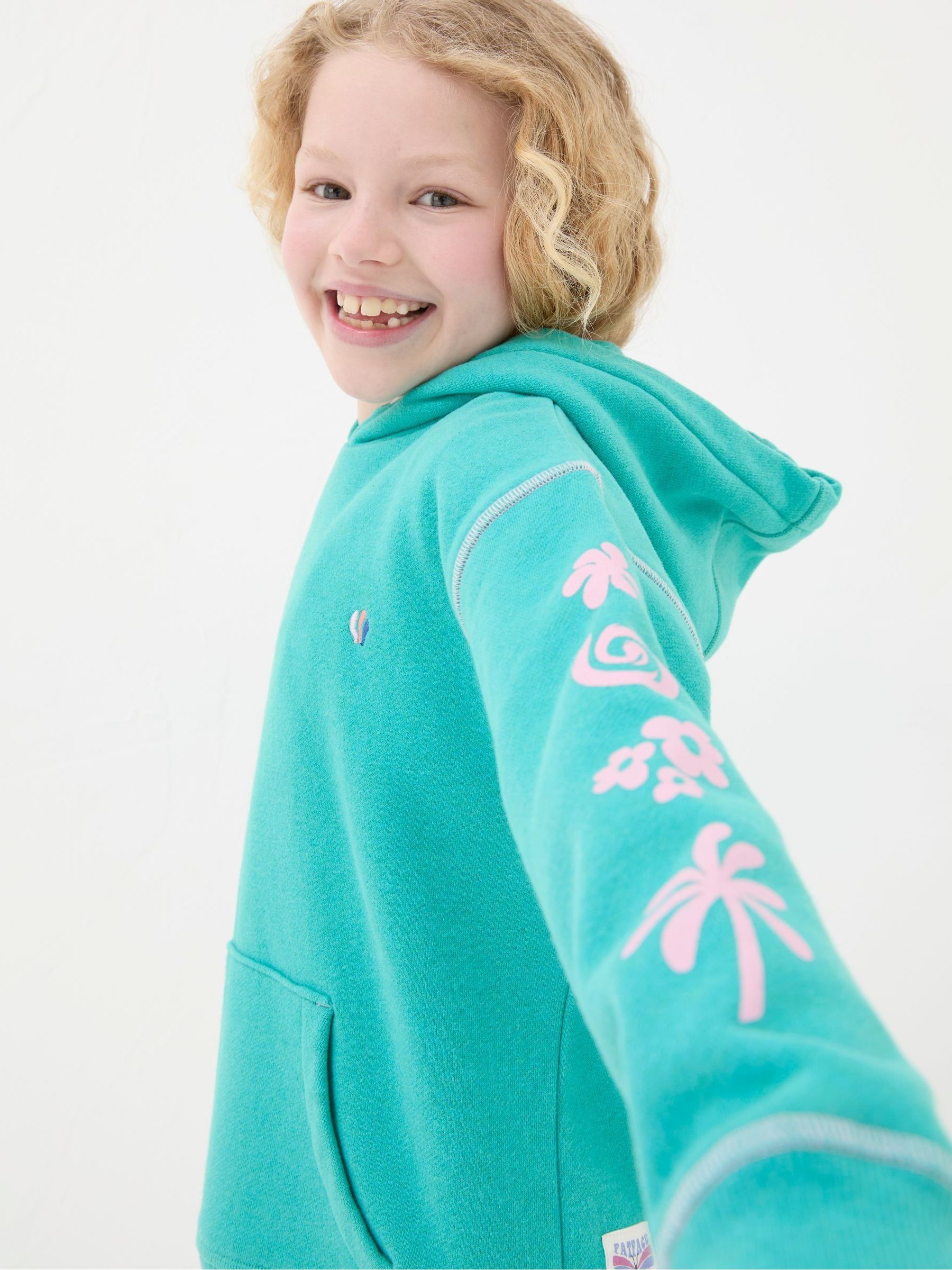 Blue Good Vibes Popover Hoodie - Image 3 of 6
