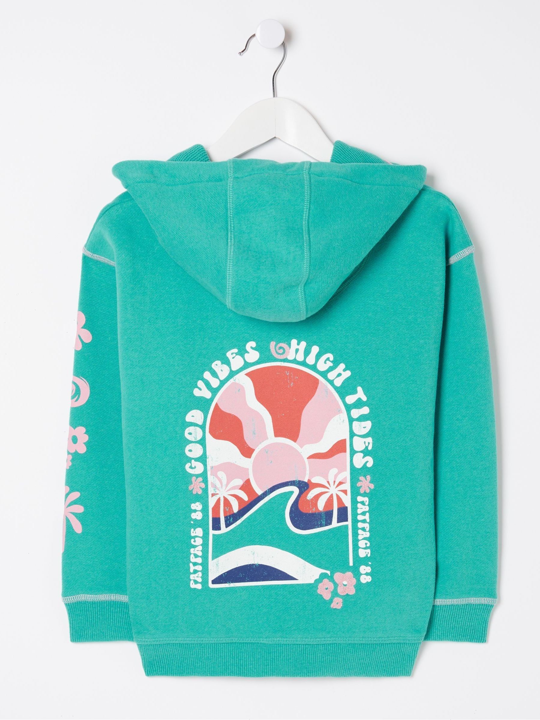 Blue Good Vibes Popover Hoodie - Image 6 of 6