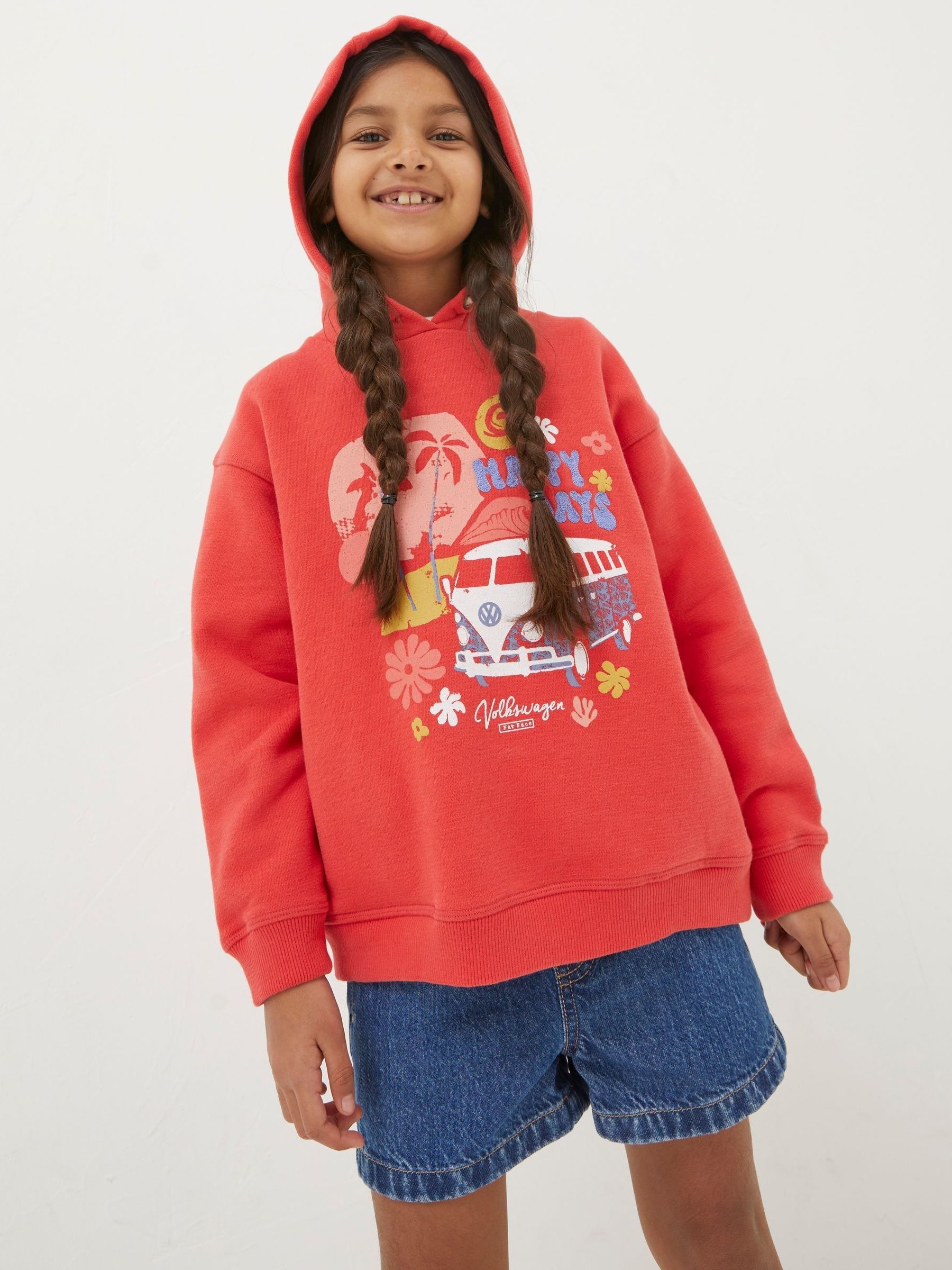 Red VW Popover Hoodie - Image 1 of 4