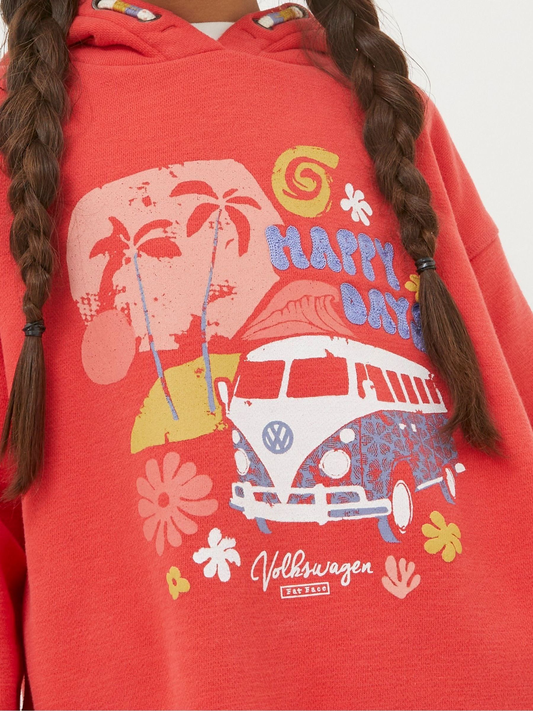 Red VW Popover Hoodie - Image 3 of 4