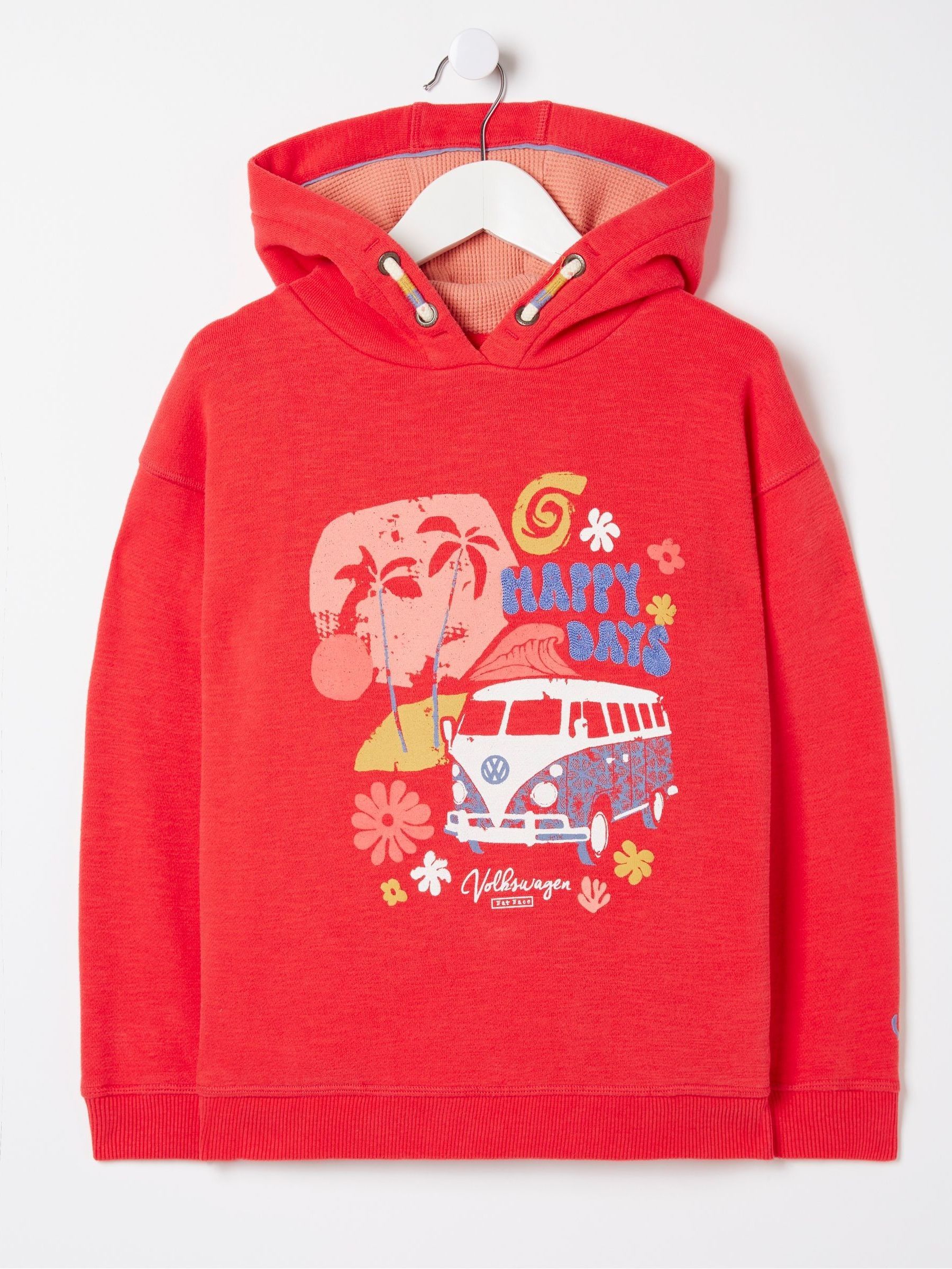Red VW Popover Hoodie - Image 4 of 4