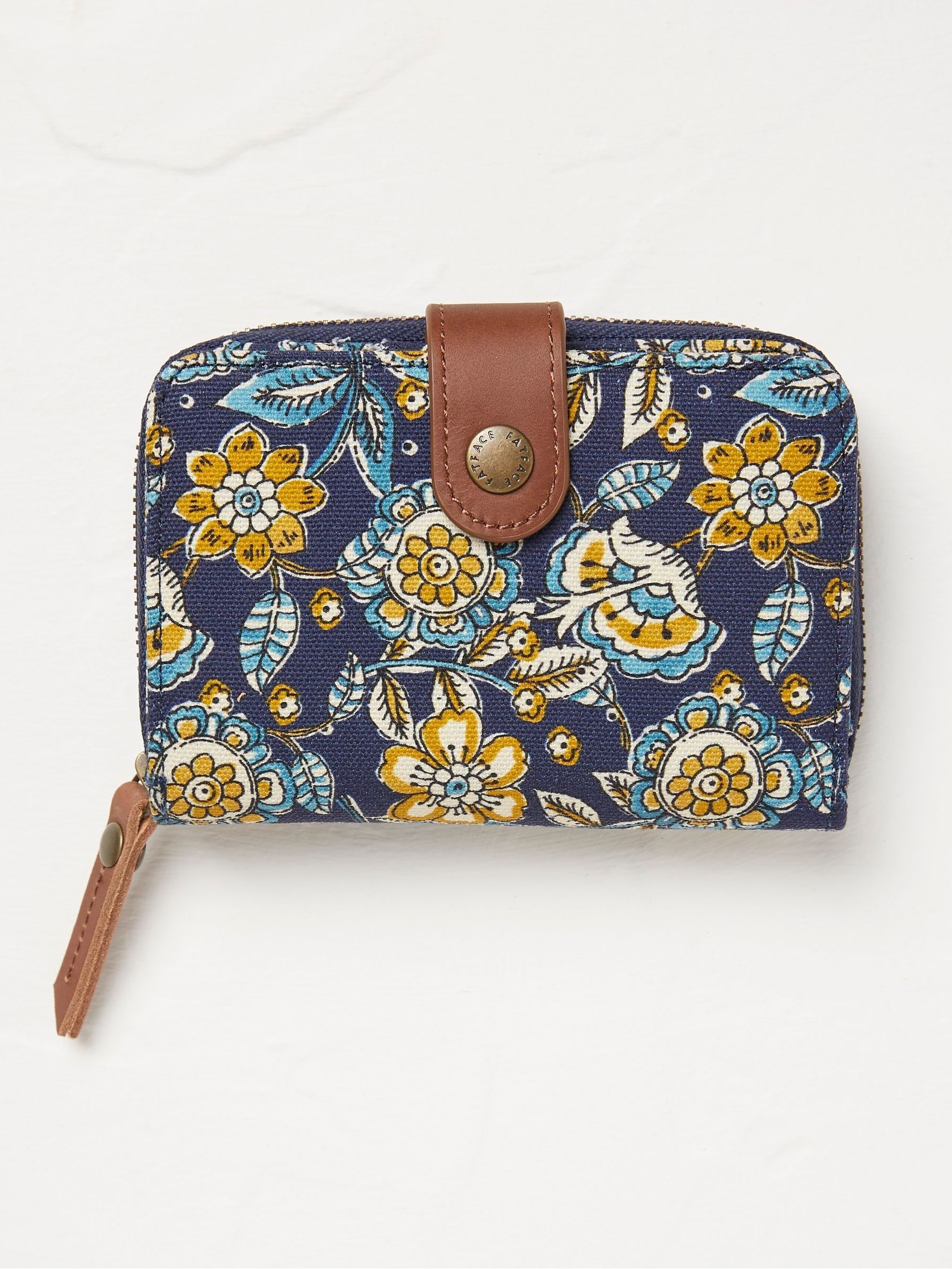 Josie Blue Canvas Foldover Purse - Image 1 of 2