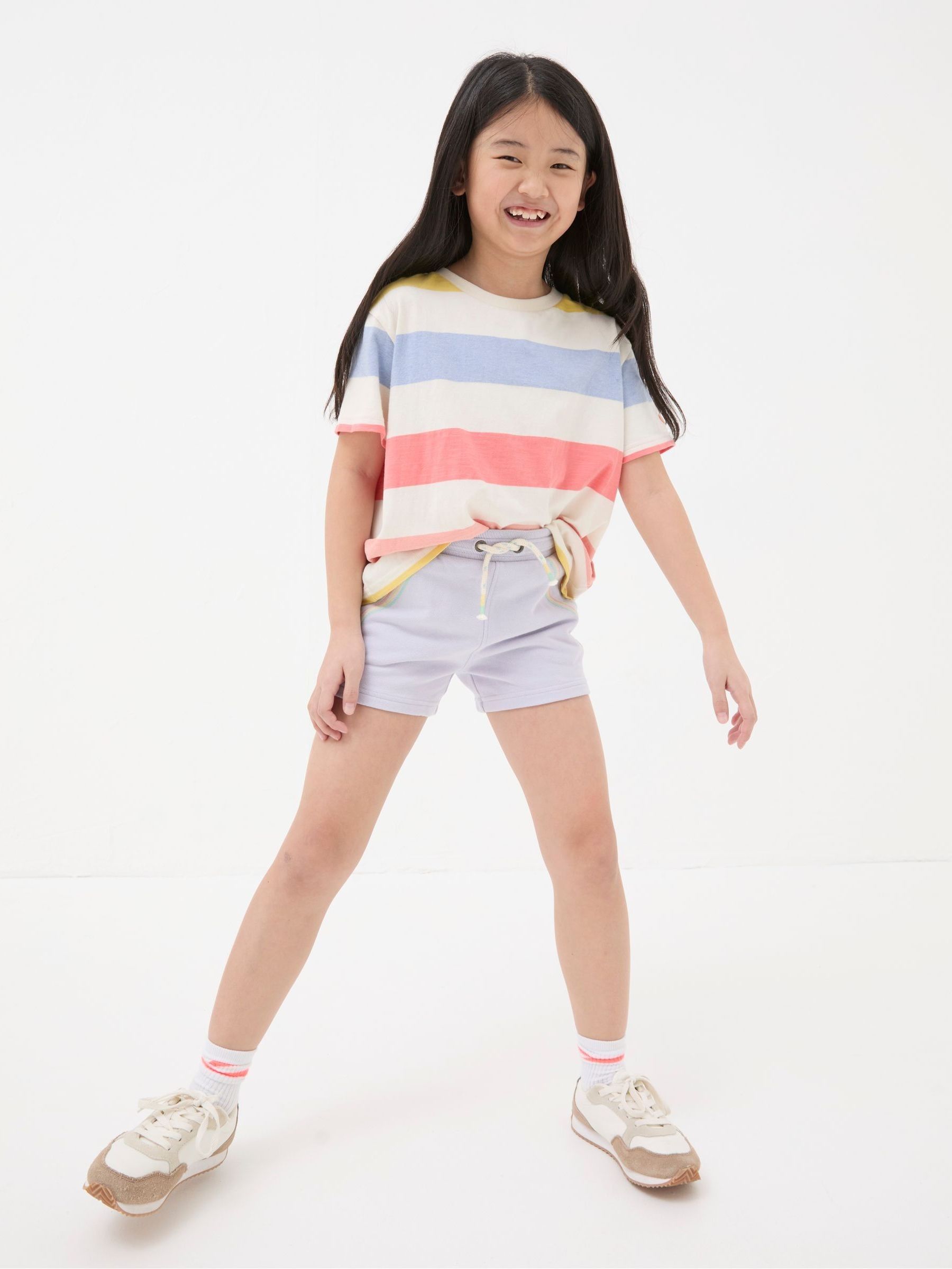 Luna Purple Sweat Shorts - Image 1 of 5