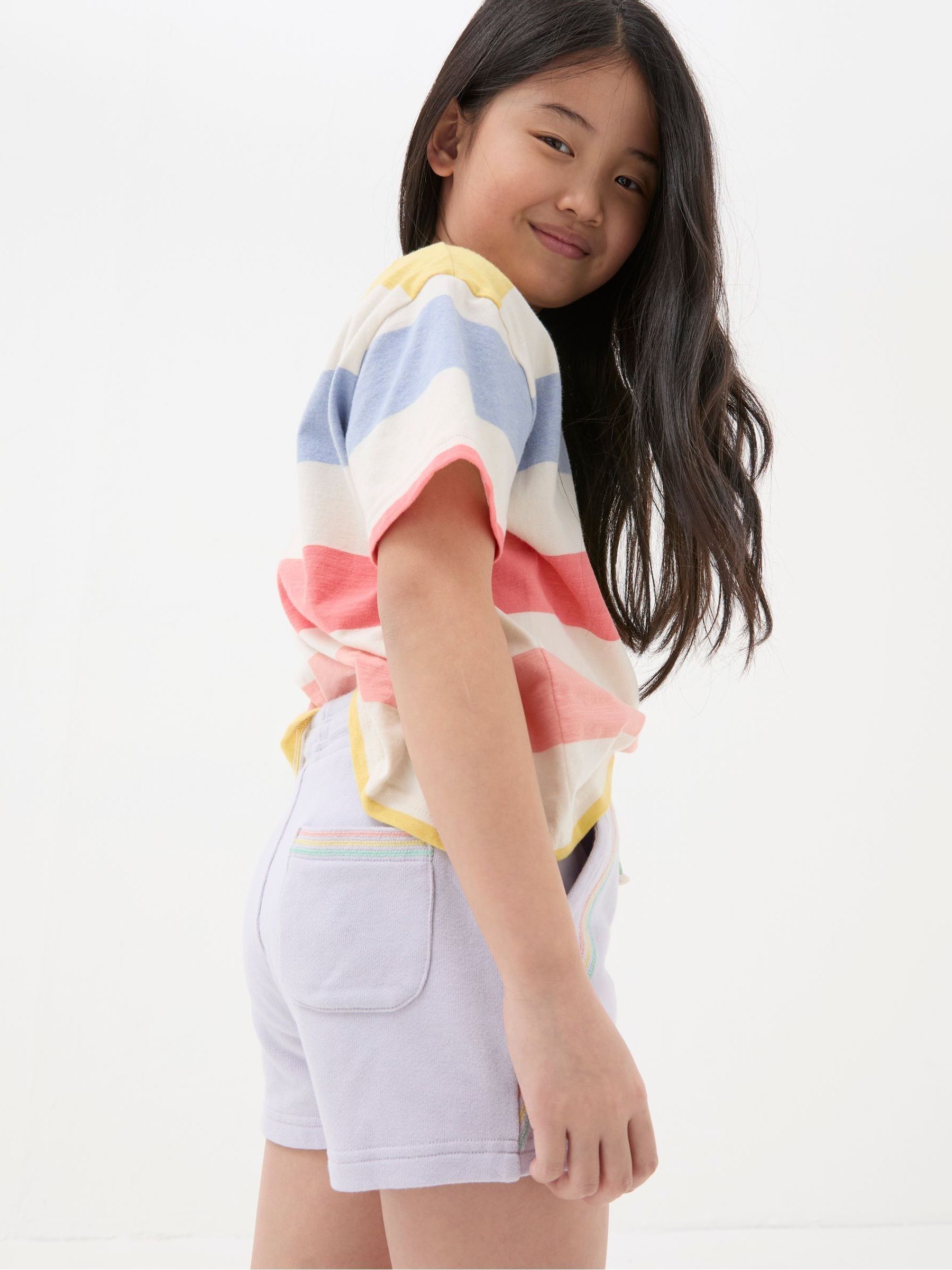 Luna Purple Sweat Shorts - Image 2 of 5