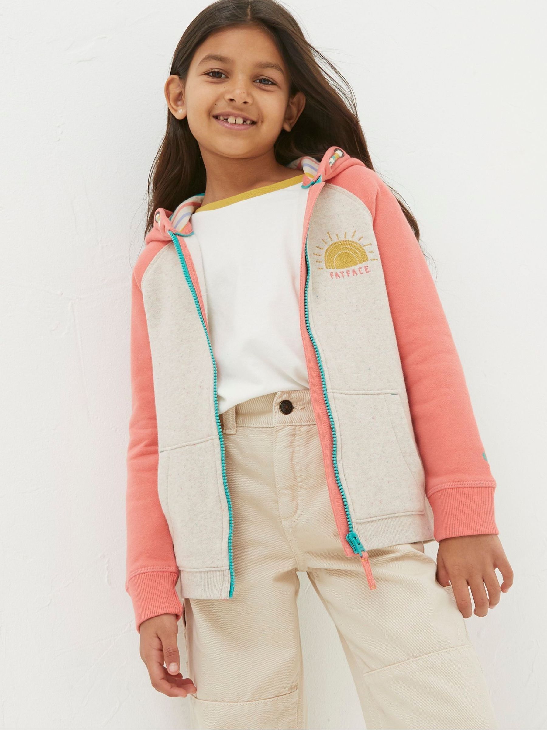 Chase Natural Sun Zip Through Hoodie - Image 1 of 4