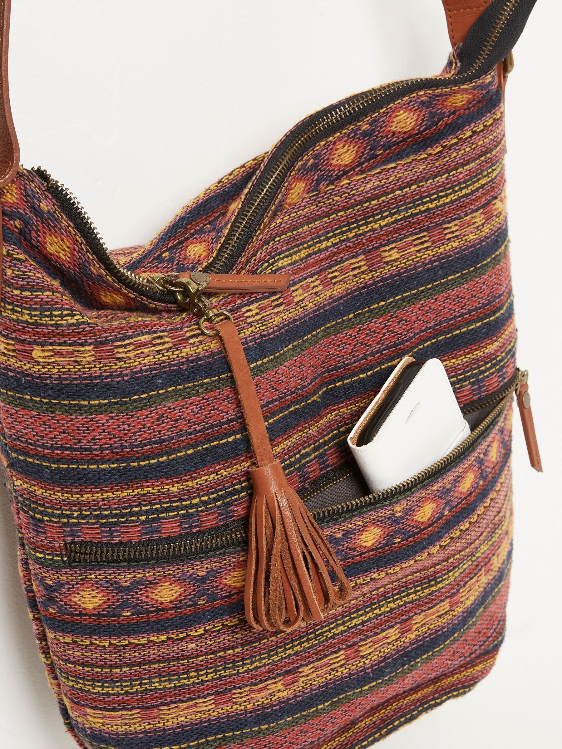 Evalie Orange Woven Bag - Image 2 of 2