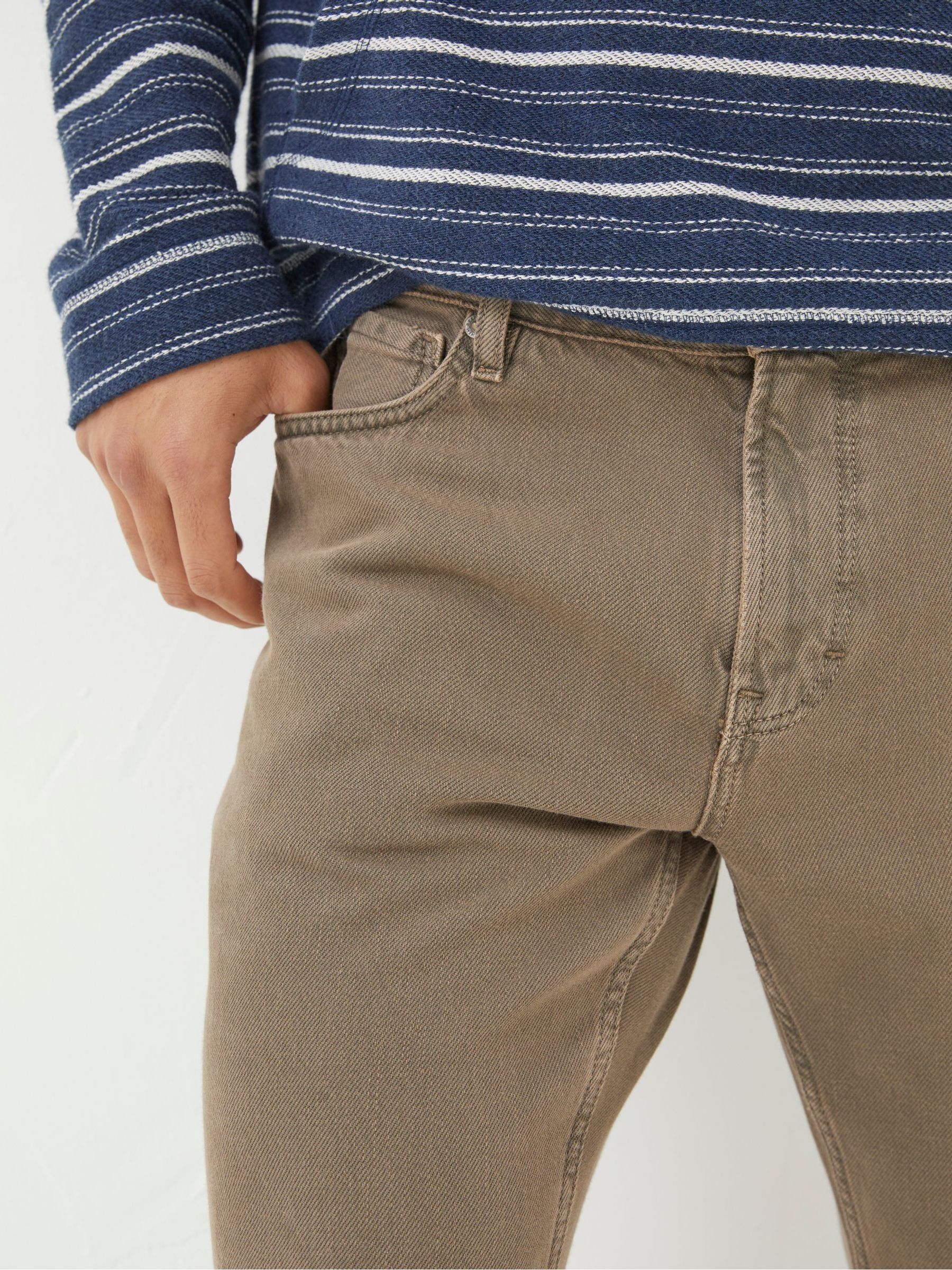 Brown Straight Fit Barton Jeans - Image 4 of 5