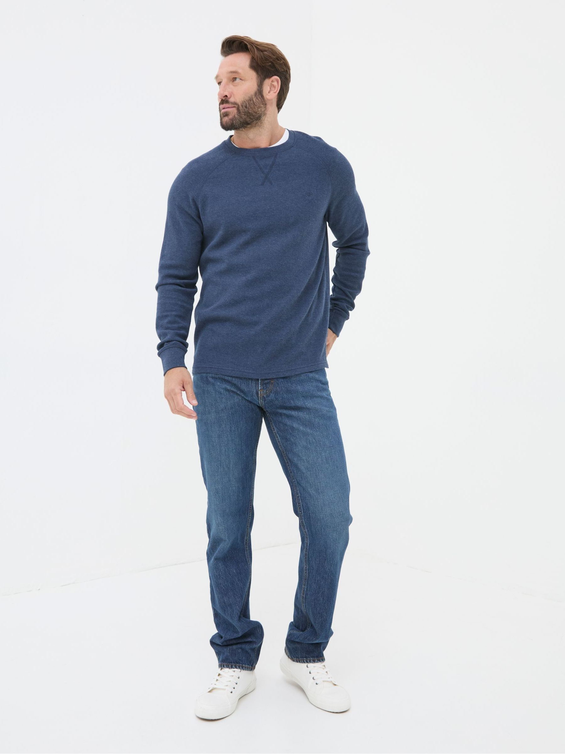 Blue Straight Fit Jeans - Image 3 of 5