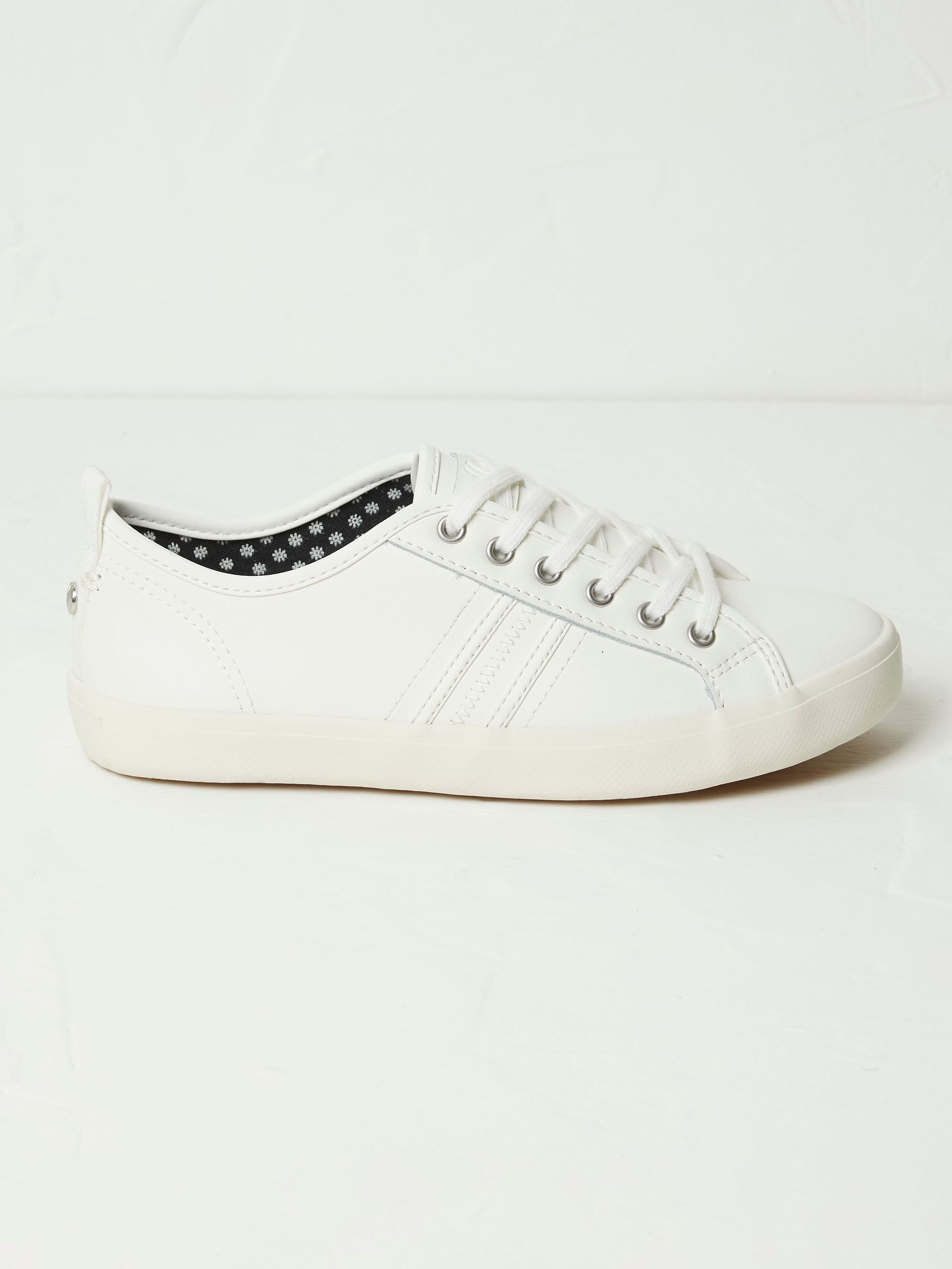 Lola White Leather Trainers - Image 1 of 3