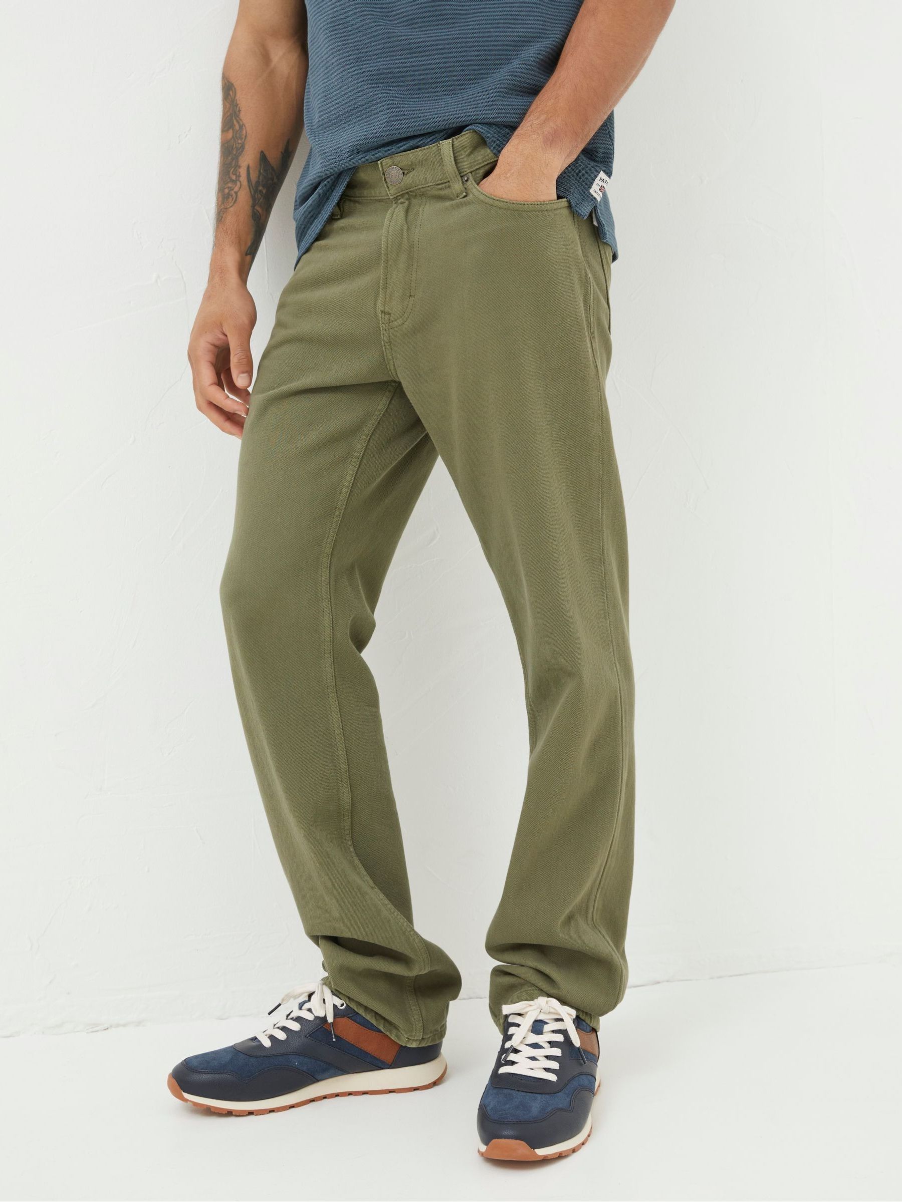 Green Straight Fit Barton Jeans - Image 3 of 5