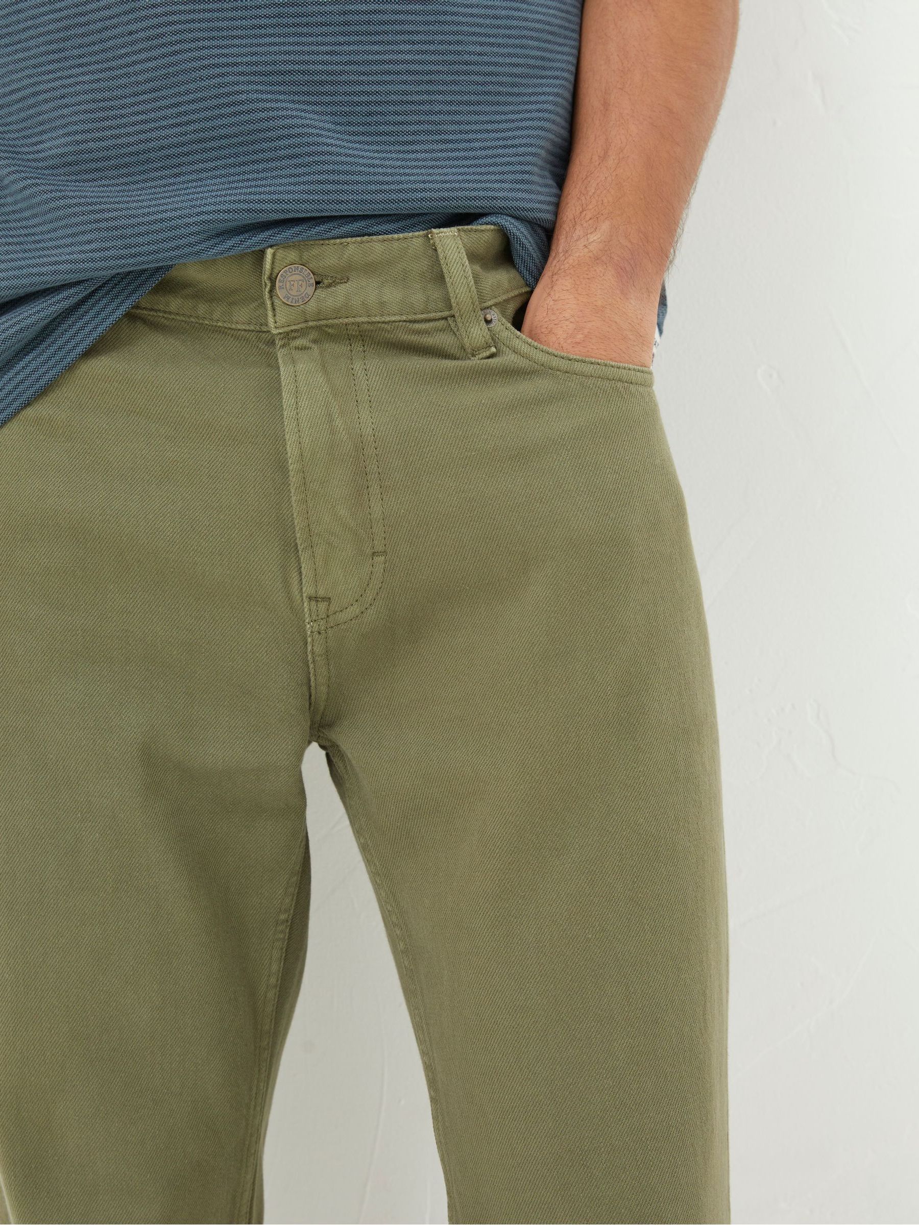Green Straight Fit Barton Jeans - Image 4 of 5