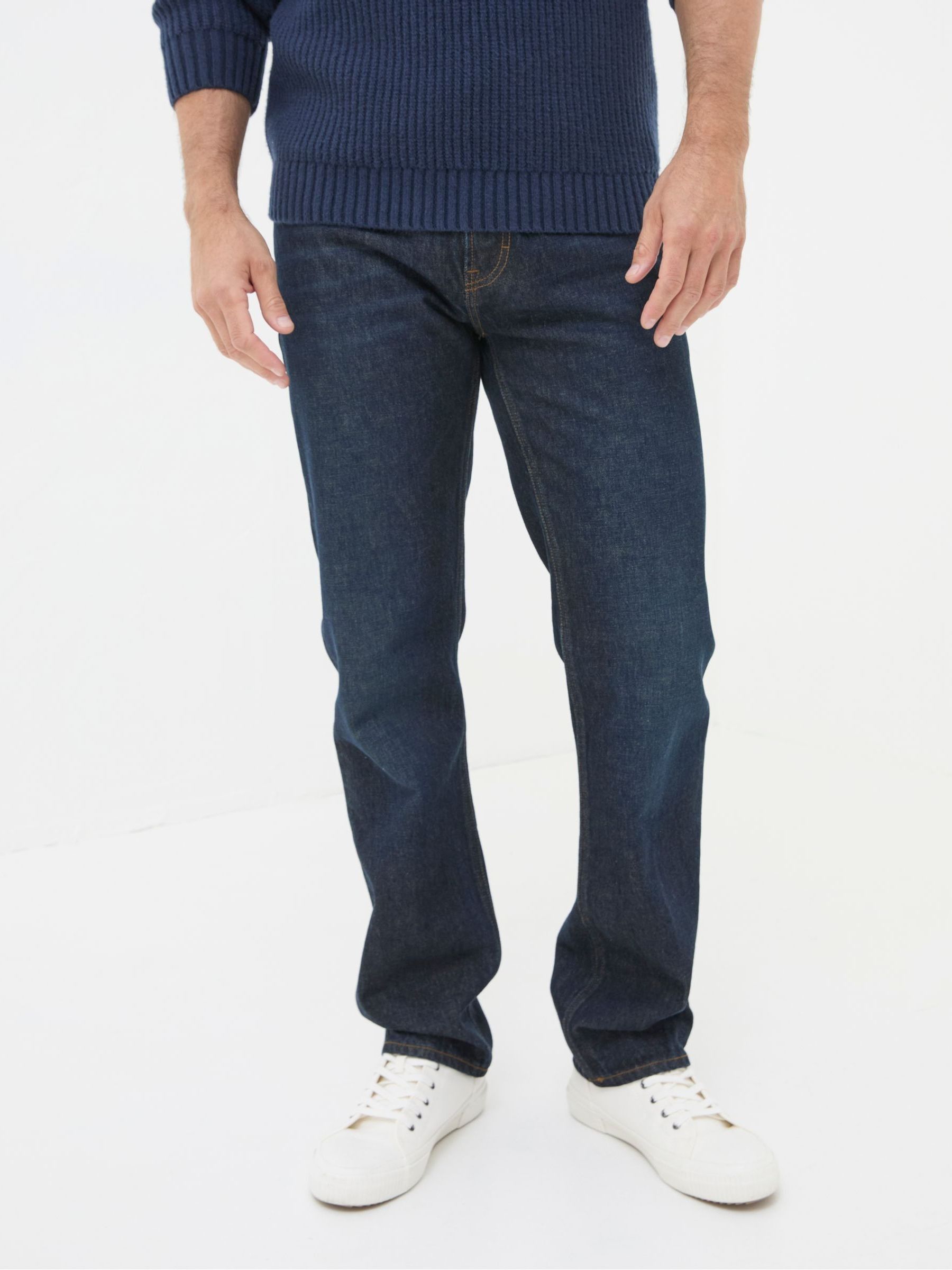 Dark Vintage Blue Straight Fit Jeans - Image 1 of 5