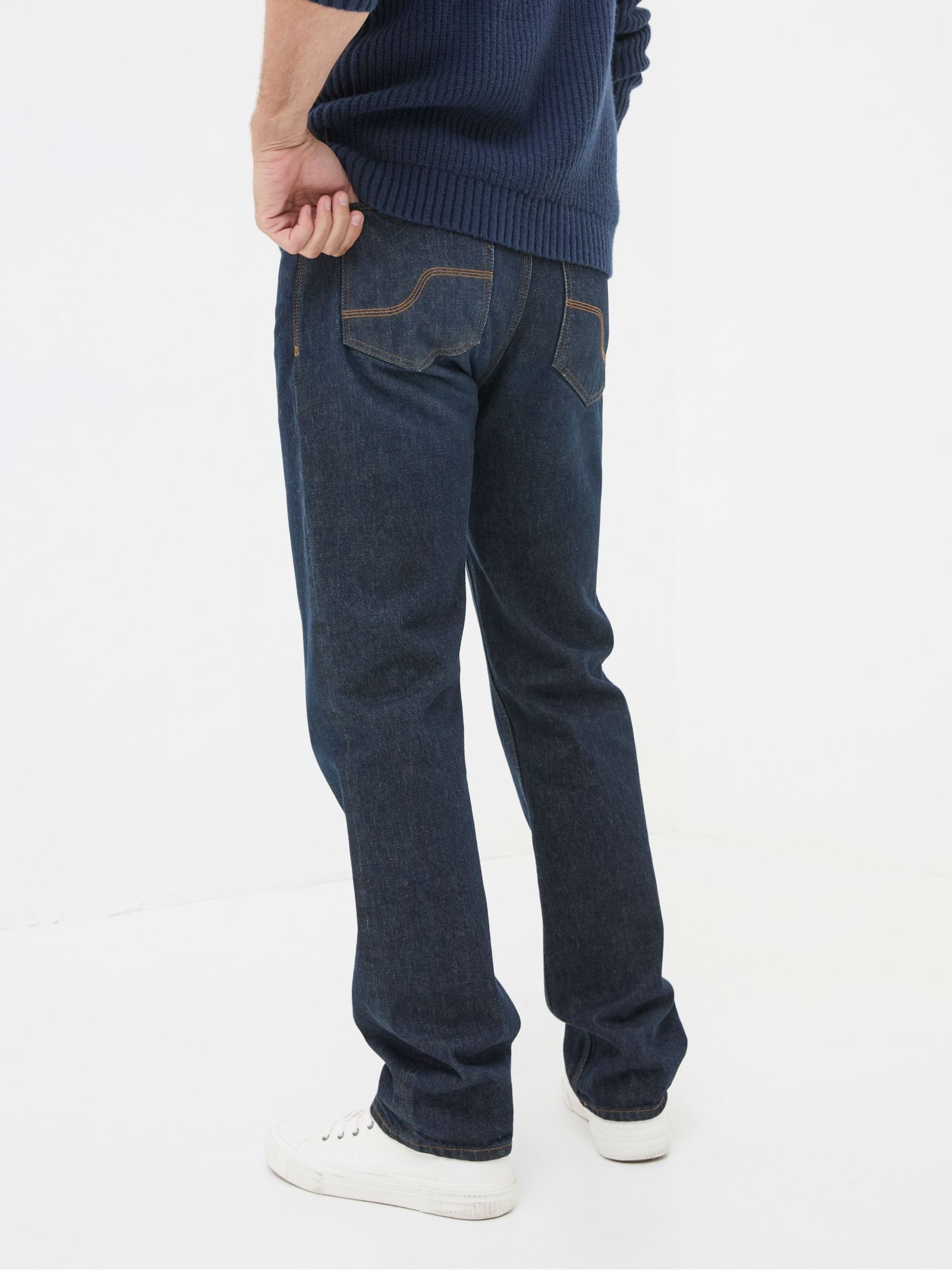 Dark Vintage Blue Straight Fit Jeans - Image 2 of 5