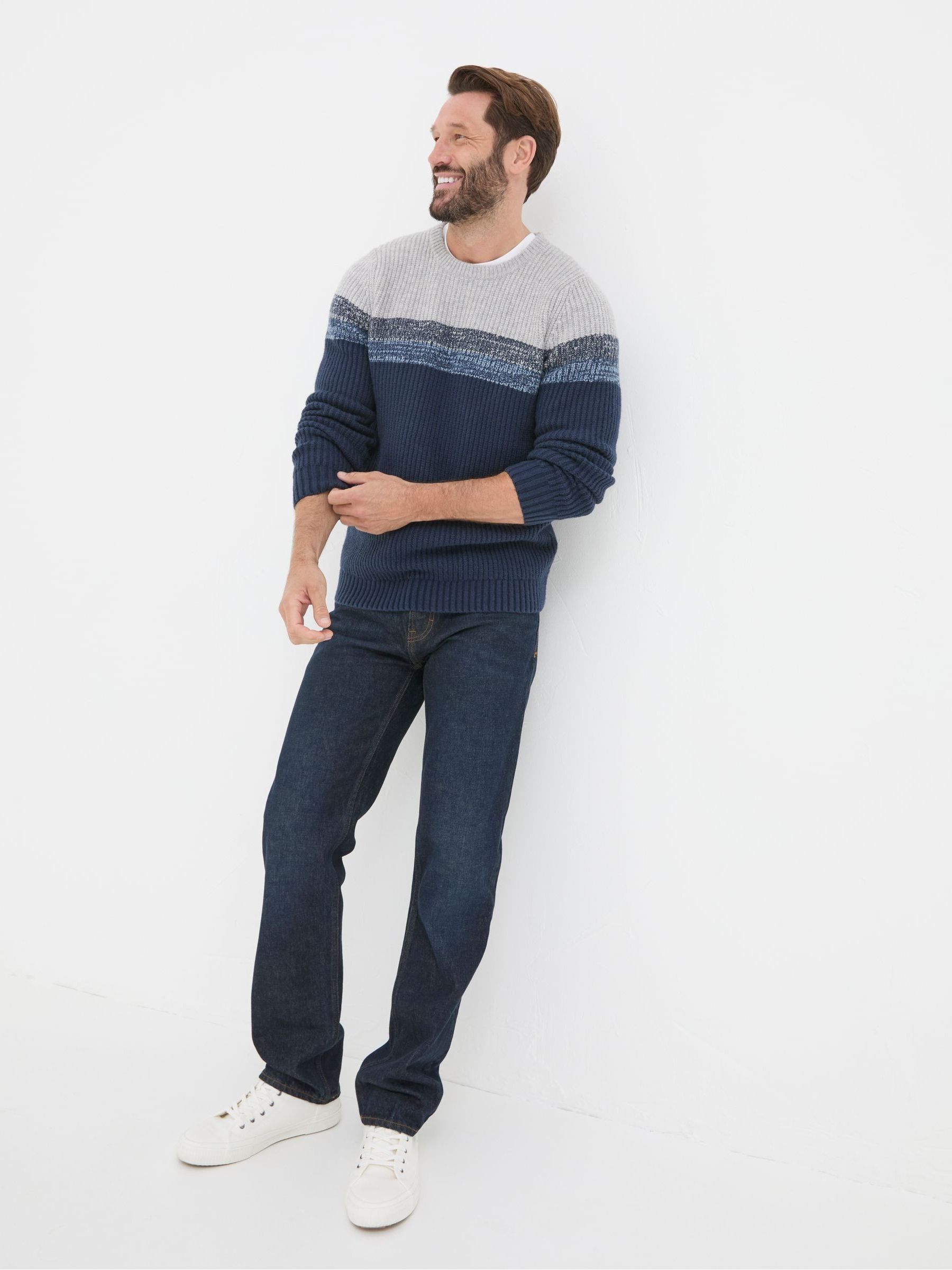 Dark Vintage Blue Straight Fit Jeans - Image 3 of 5