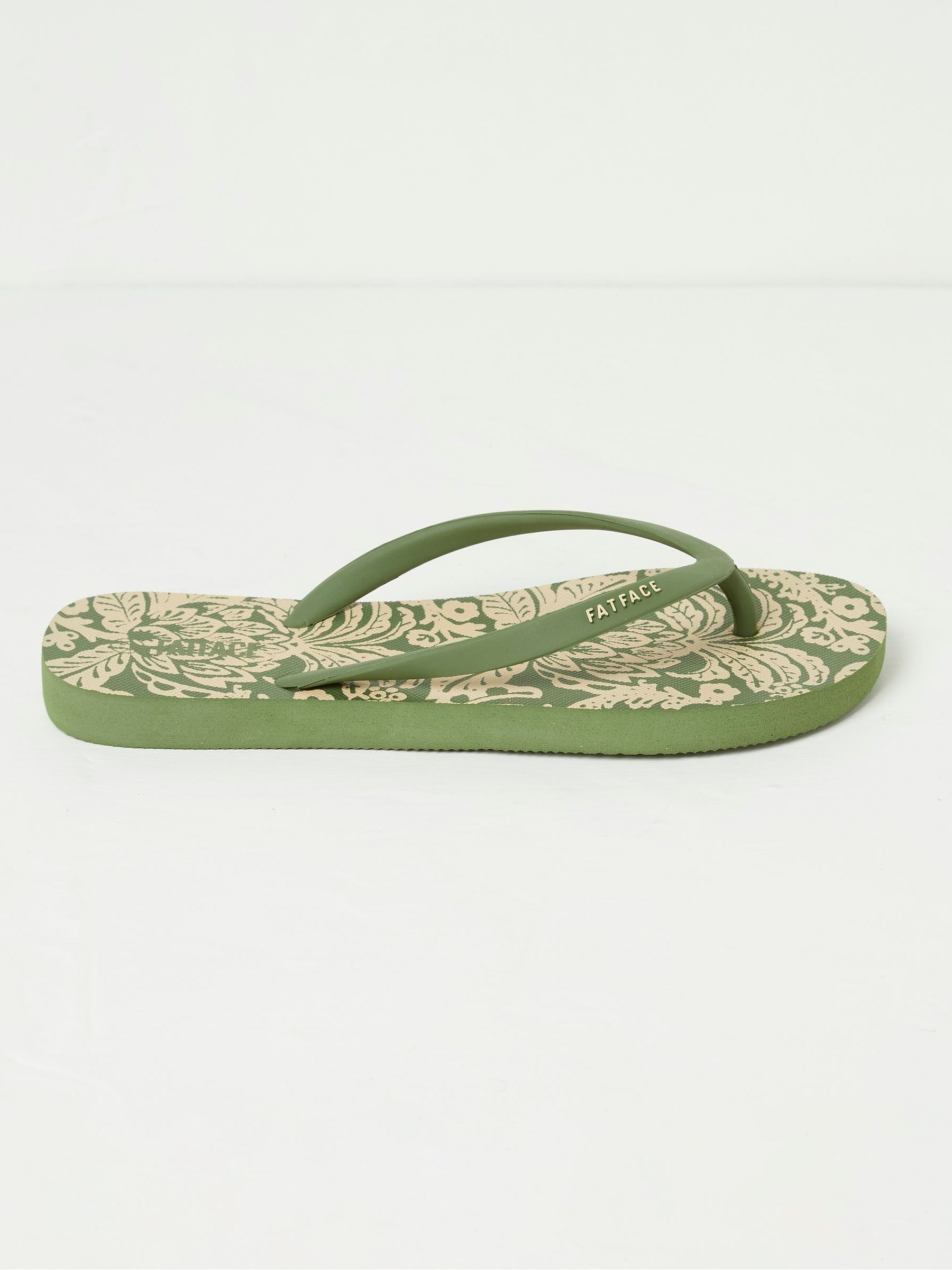 Green Portloe Flip Flops - Image 1 of 3