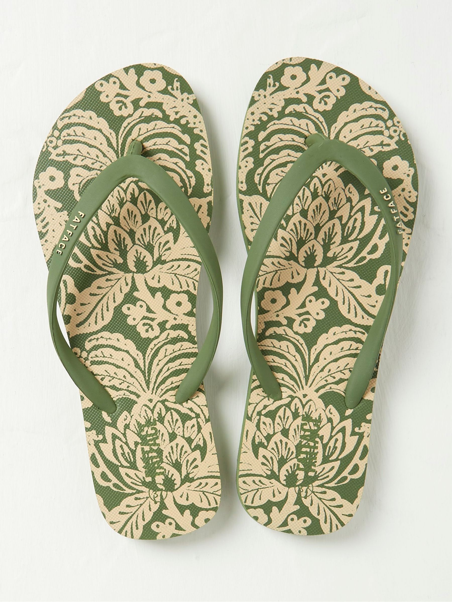 Green Portloe Flip Flops - Image 2 of 3
