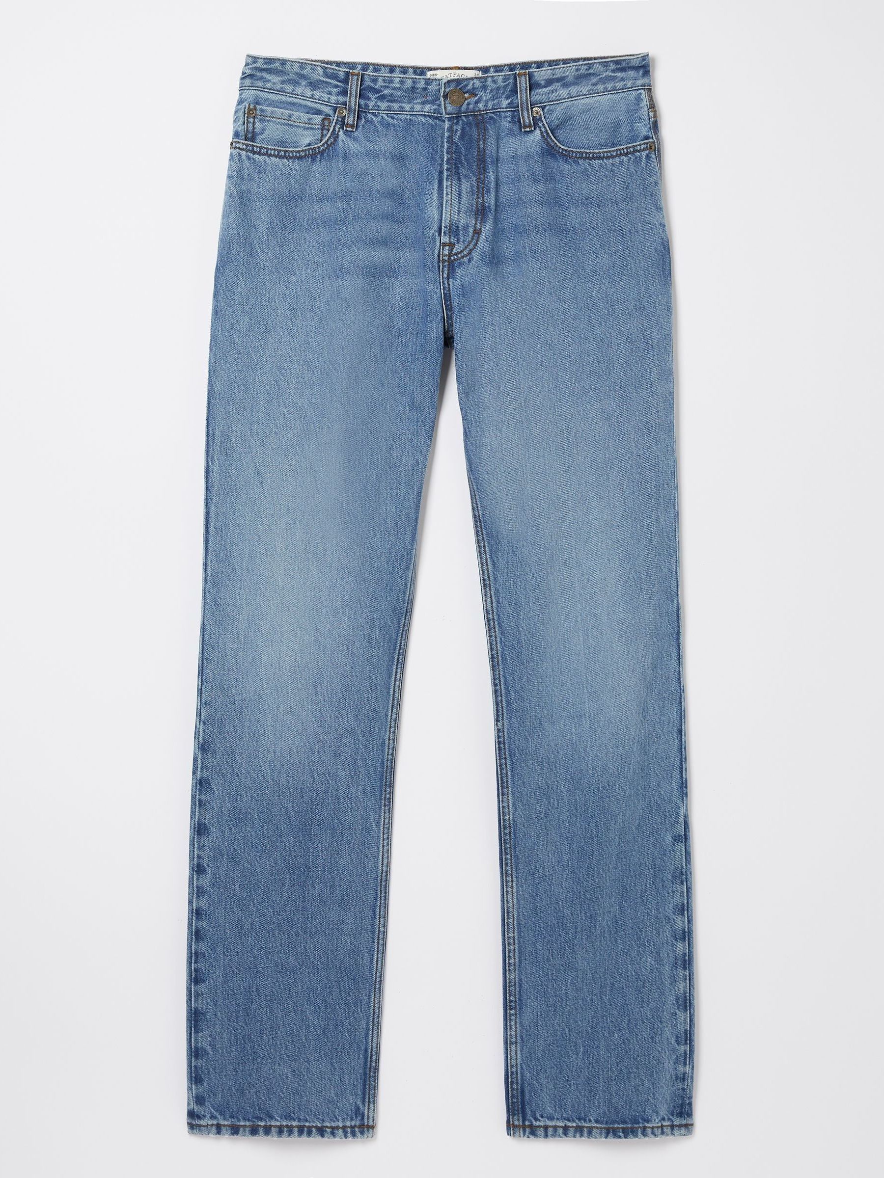 Blue Straight Fit Jeans - Image 5 of 5