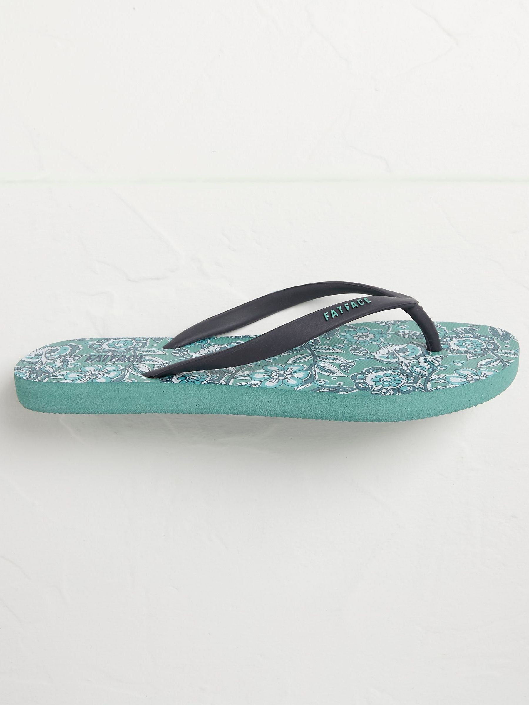 Green Portloe Flip Flops - Image 1 of 3