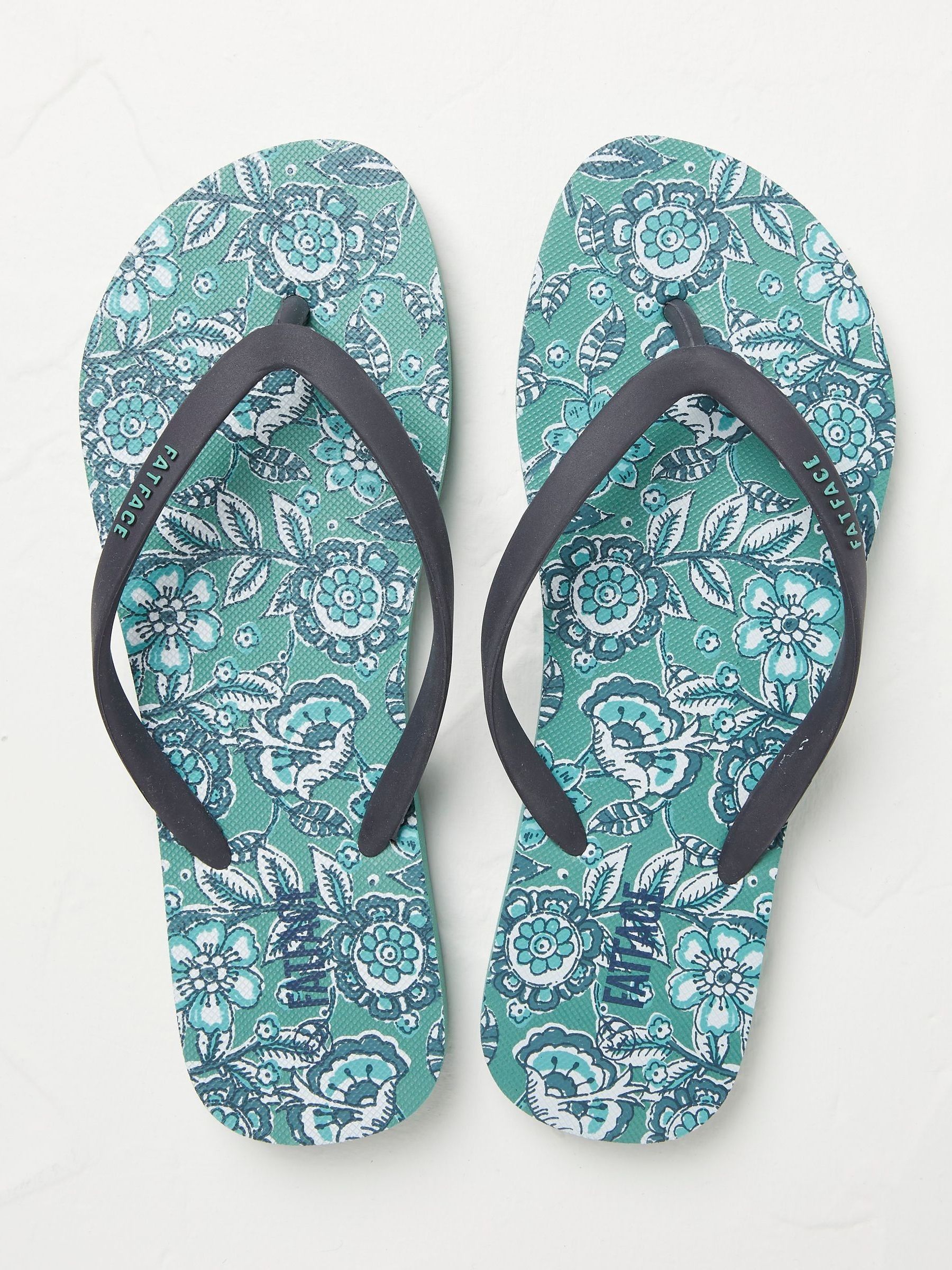 Green Portloe Flip Flops - Image 2 of 3